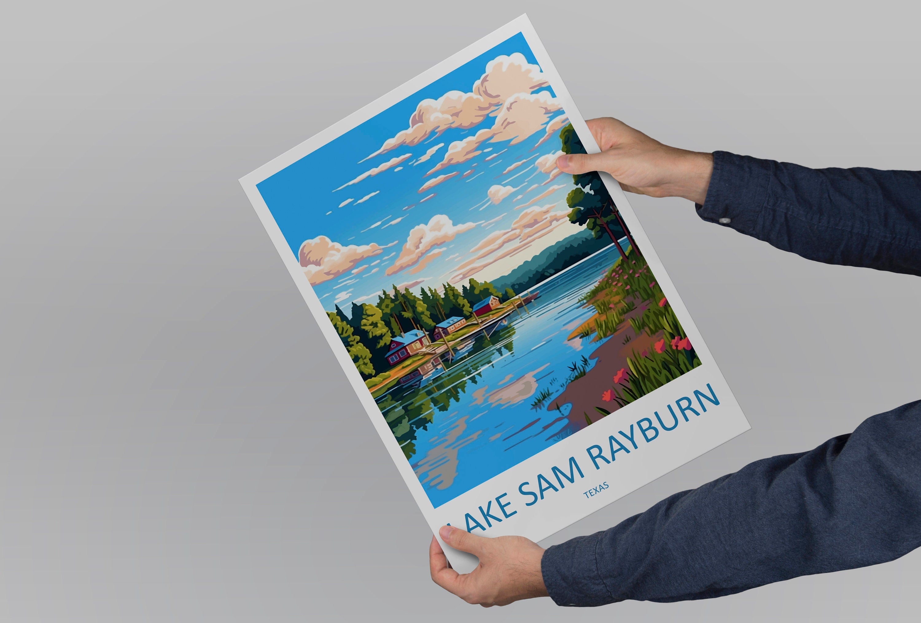 Lake Sam Rayburn Travel Print