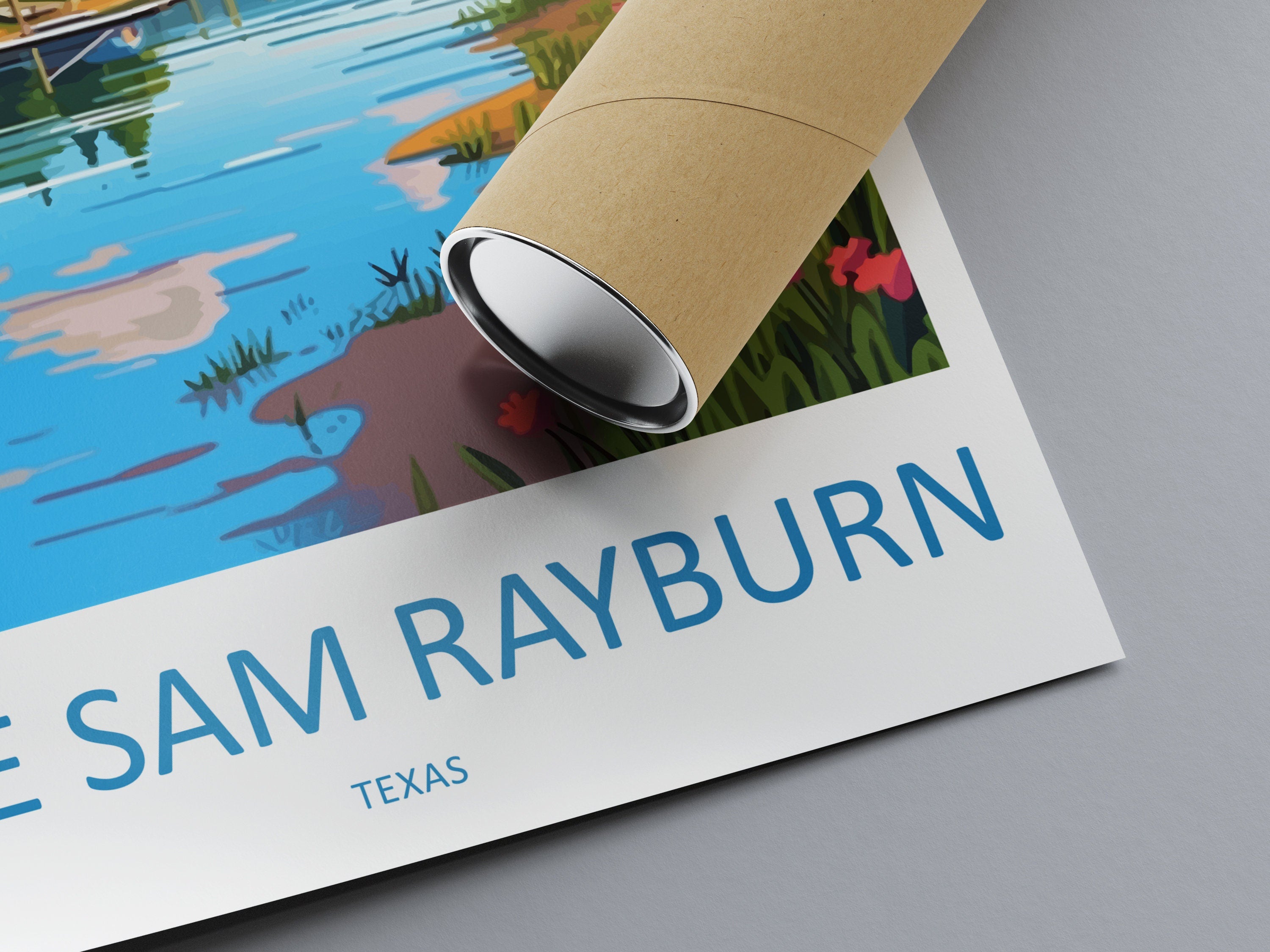 Lake Sam Rayburn Travel Print