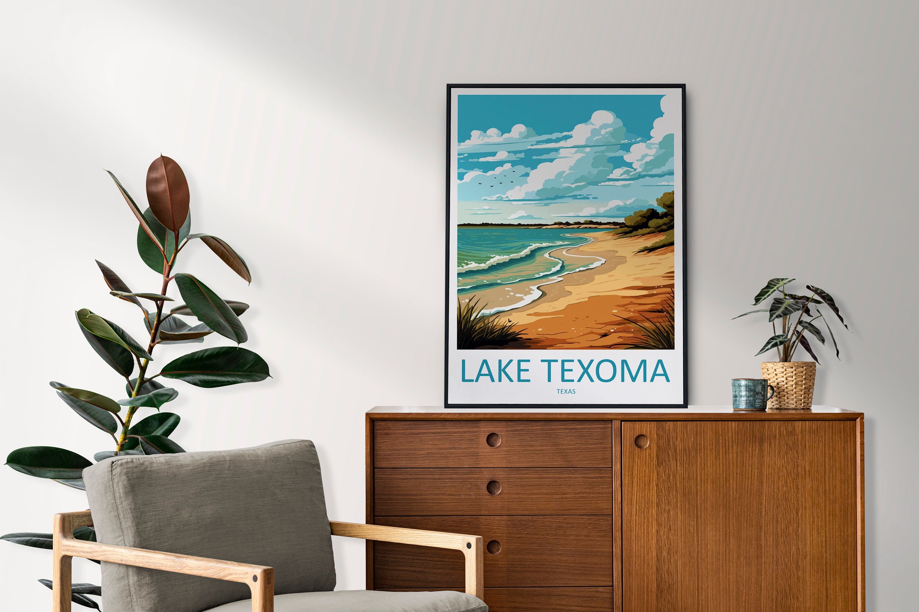 Lake Texoma Travel Print