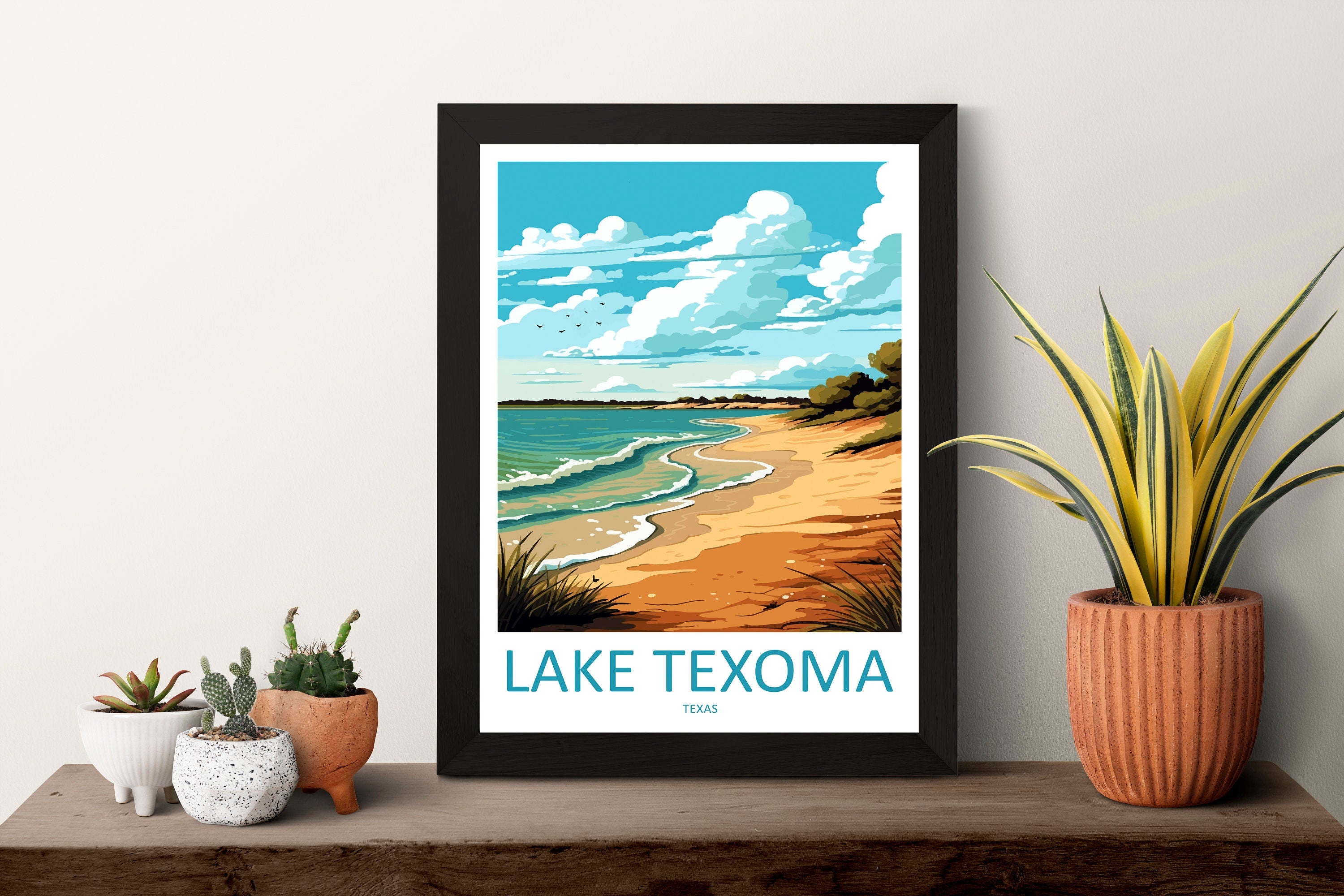 Lake Texoma Travel Print