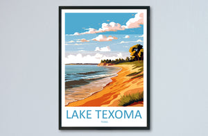 Lake Texoma Travel Print