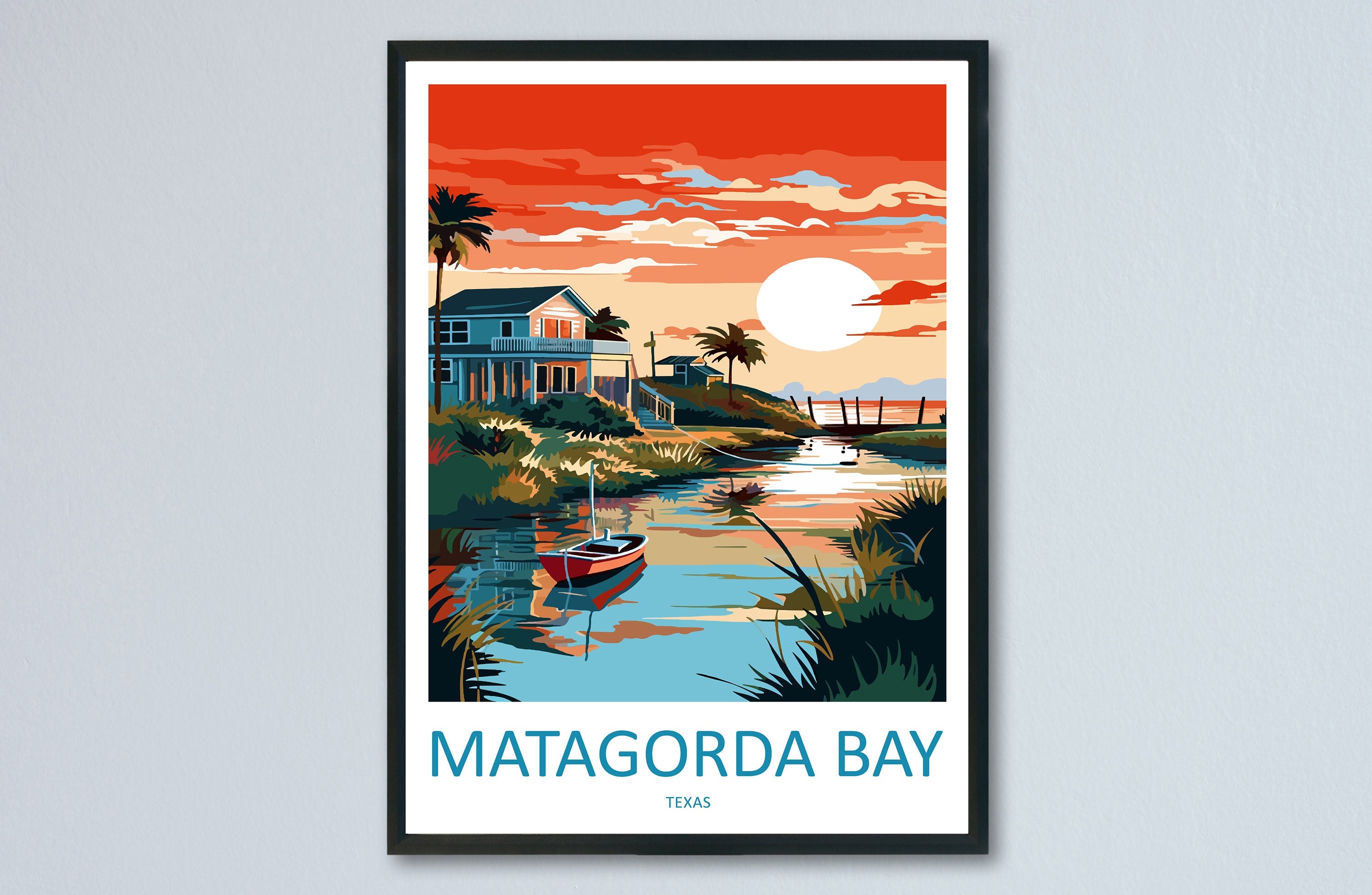 Matagorda Bay Travel Print