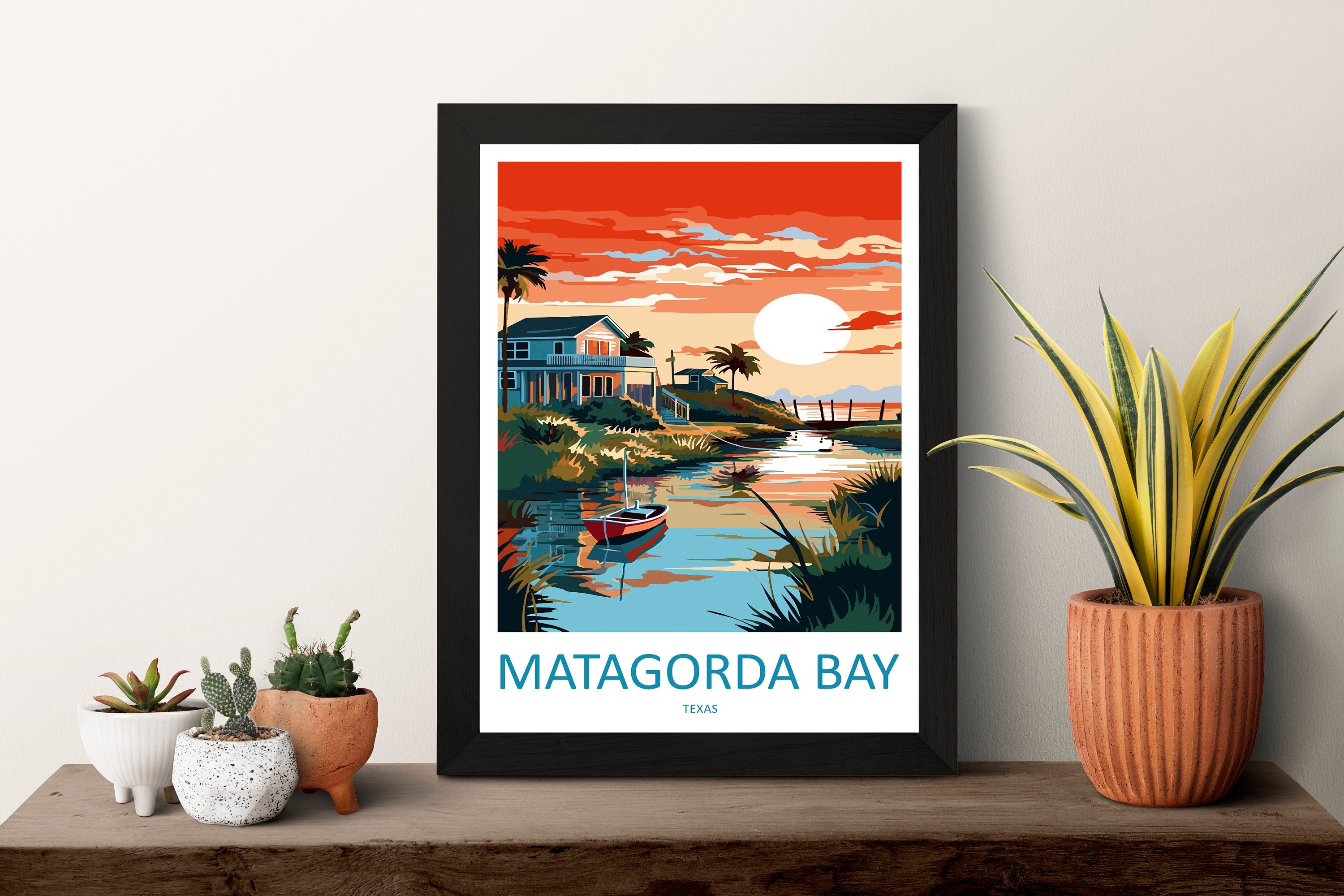 Matagorda Bay Travel Print