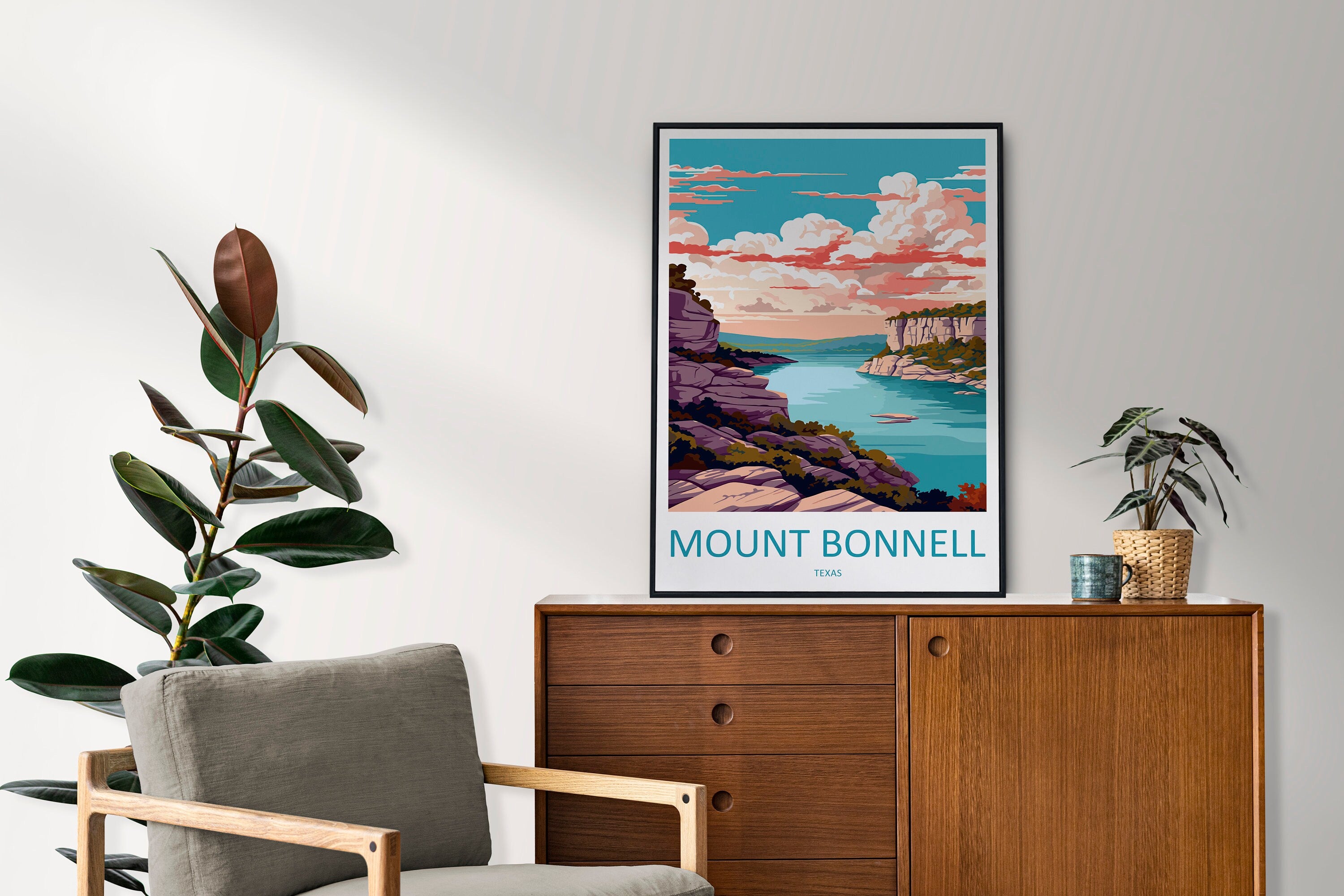 Mount Bonnell Travel Print