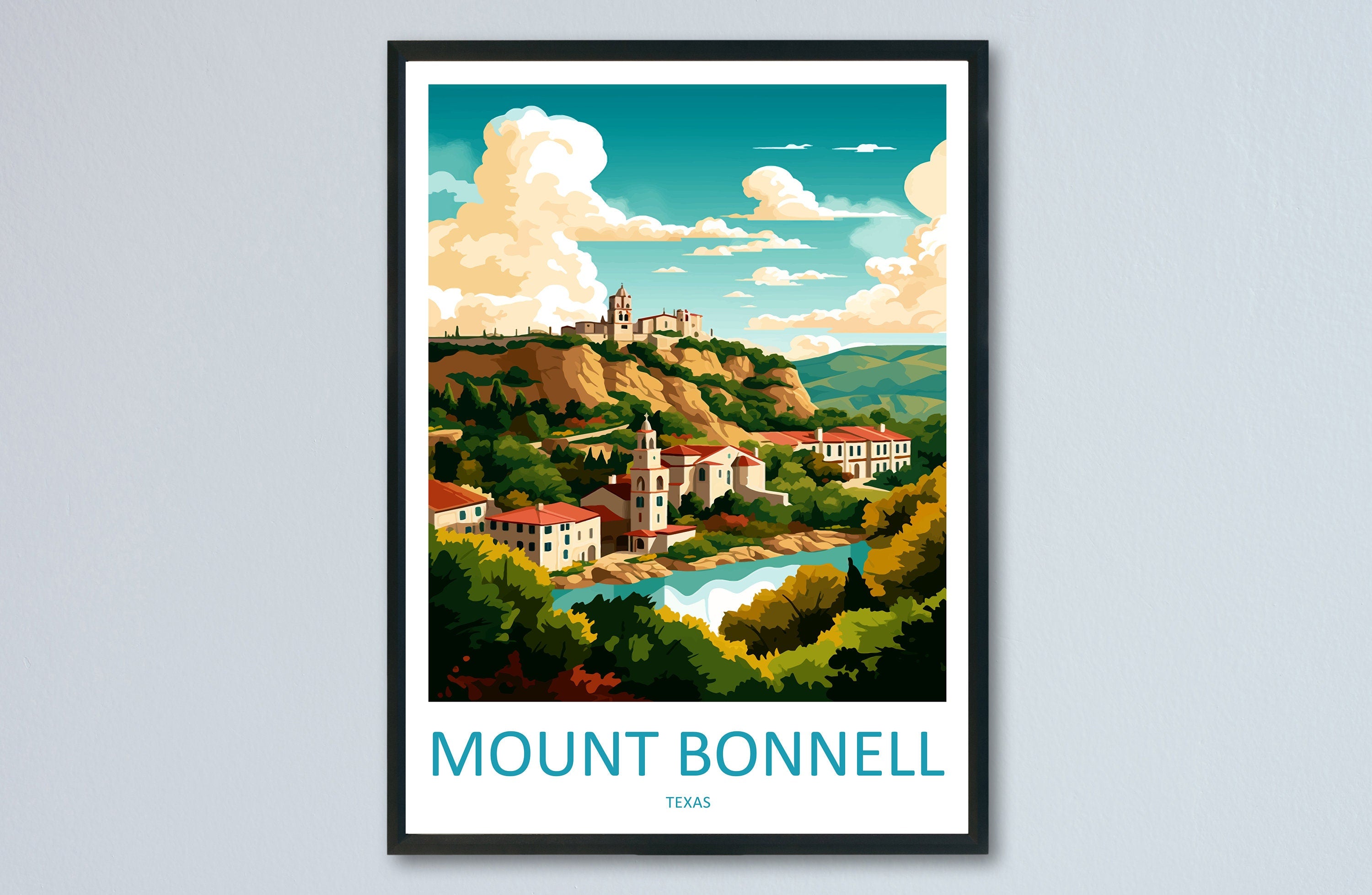 Mount Bonnell Travel Print