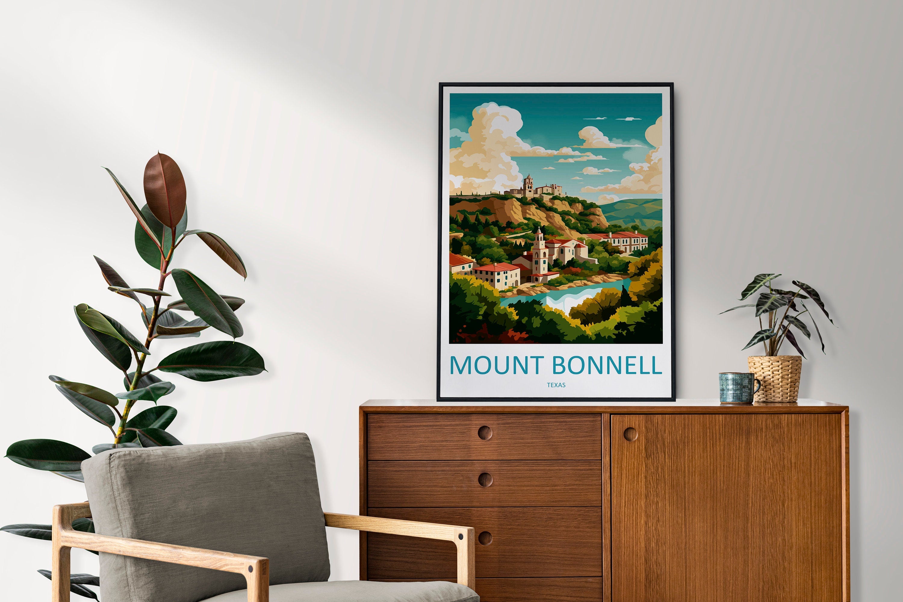 Mount Bonnell Travel Print