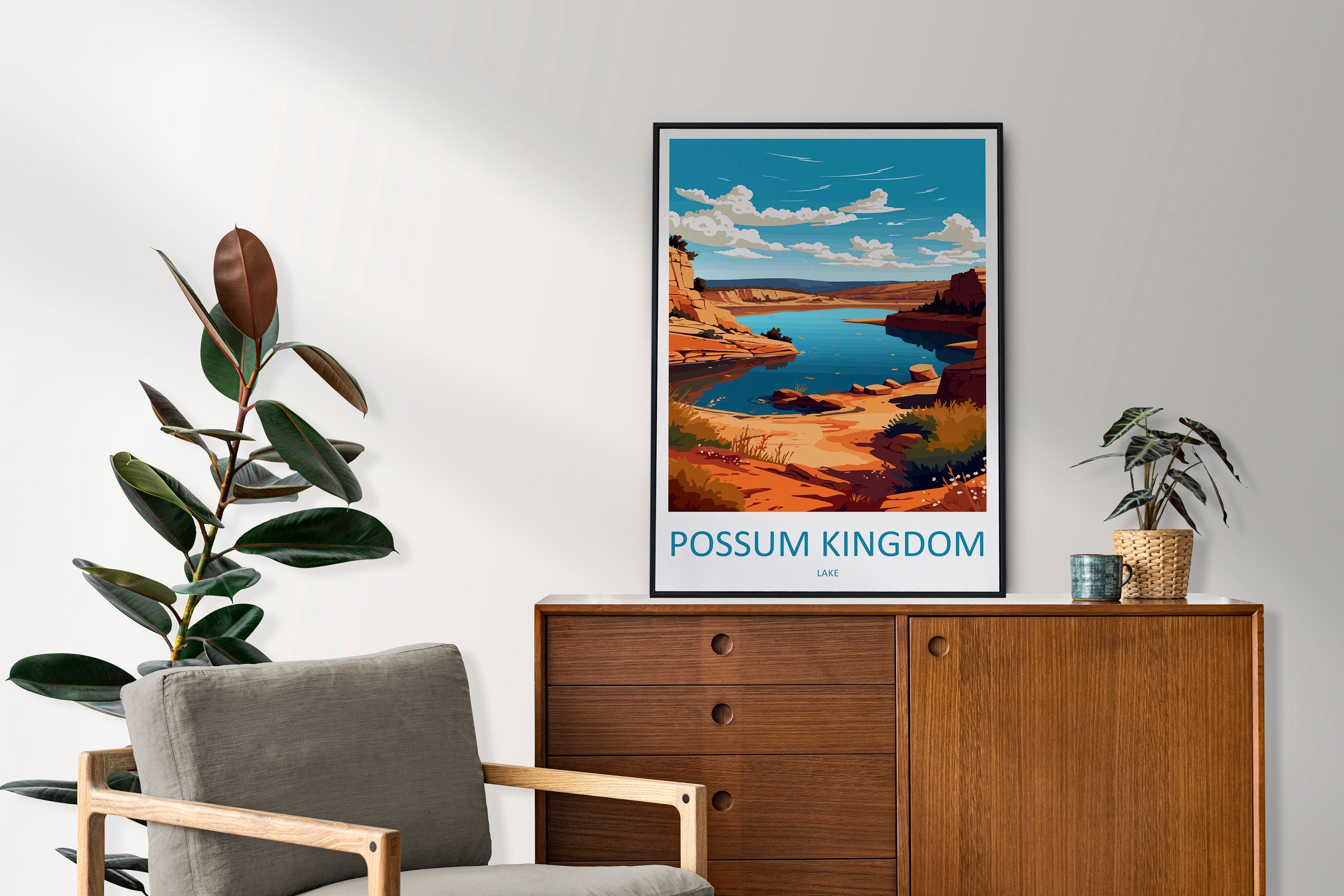 Possum Kingdom Lake Travel Print