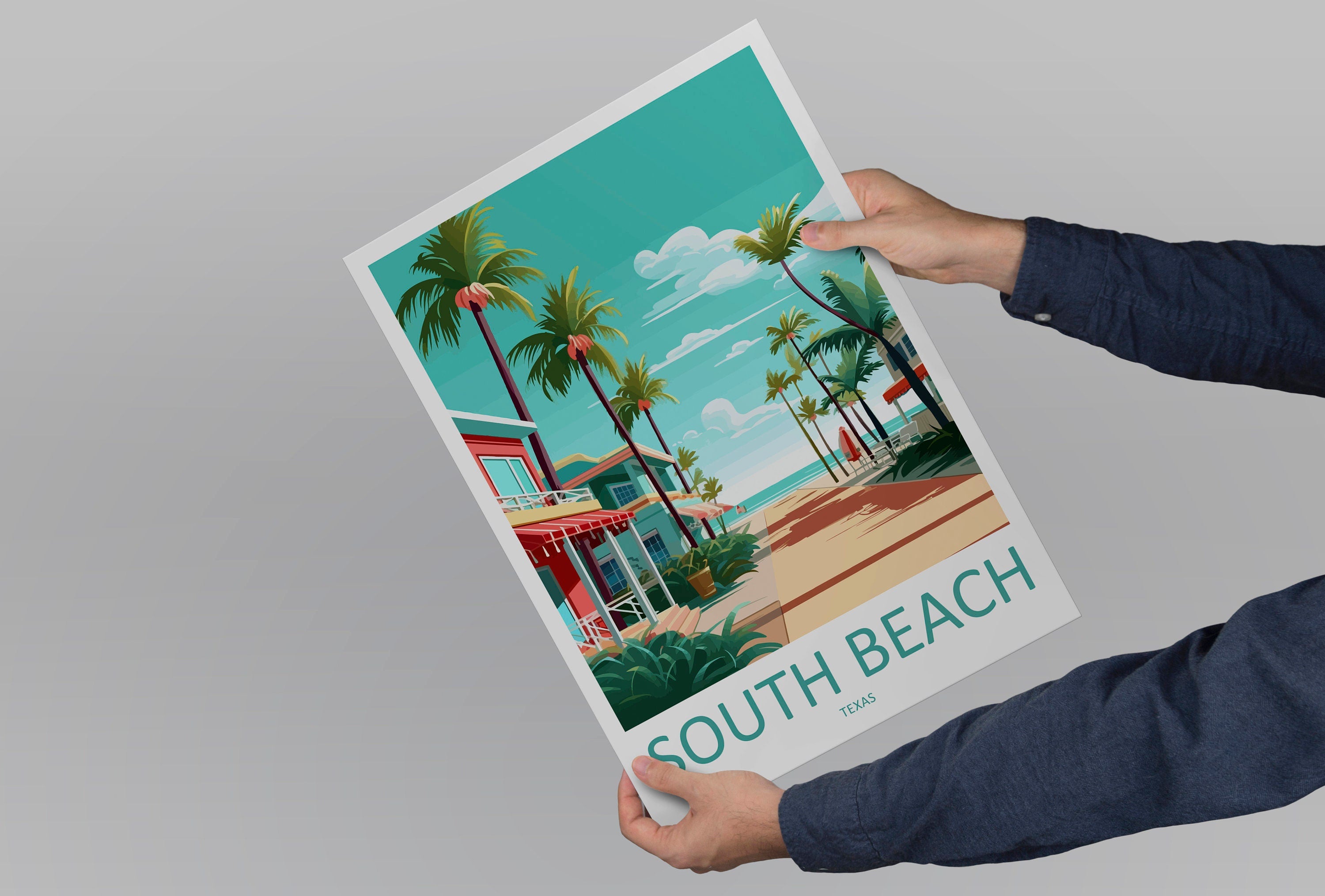 South Beach Travel Print