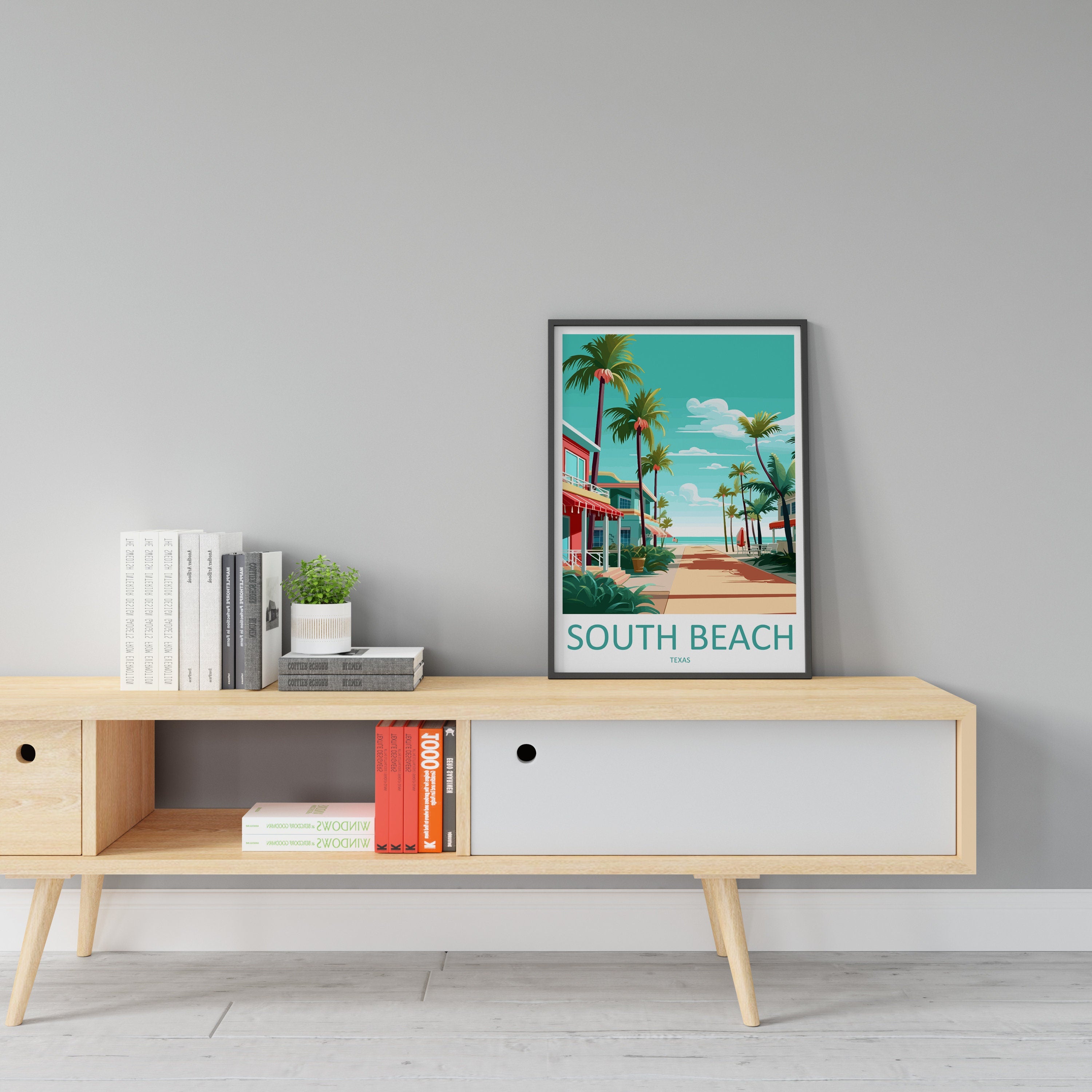 South Beach Travel Print