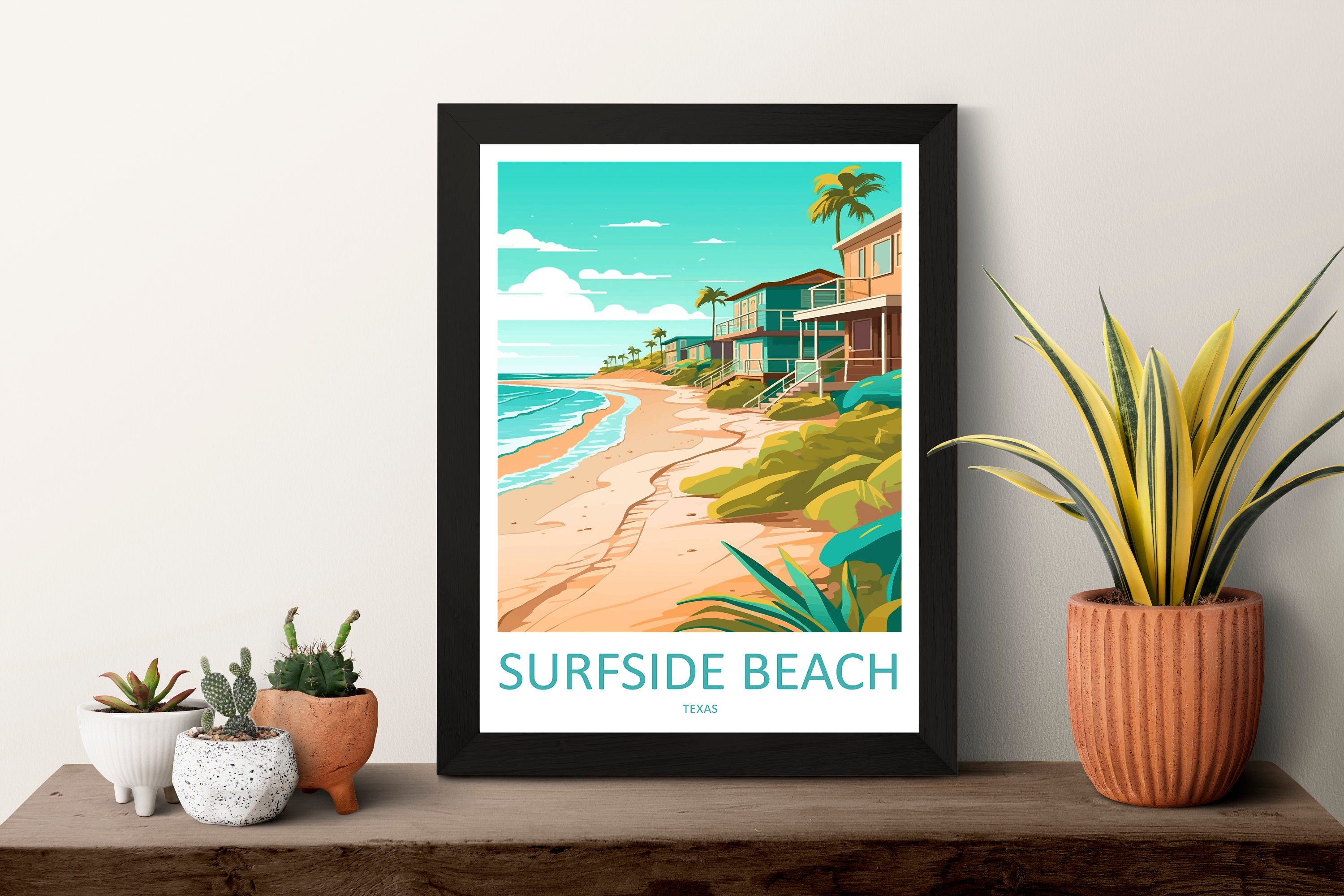 Surfside Beach Travel Print