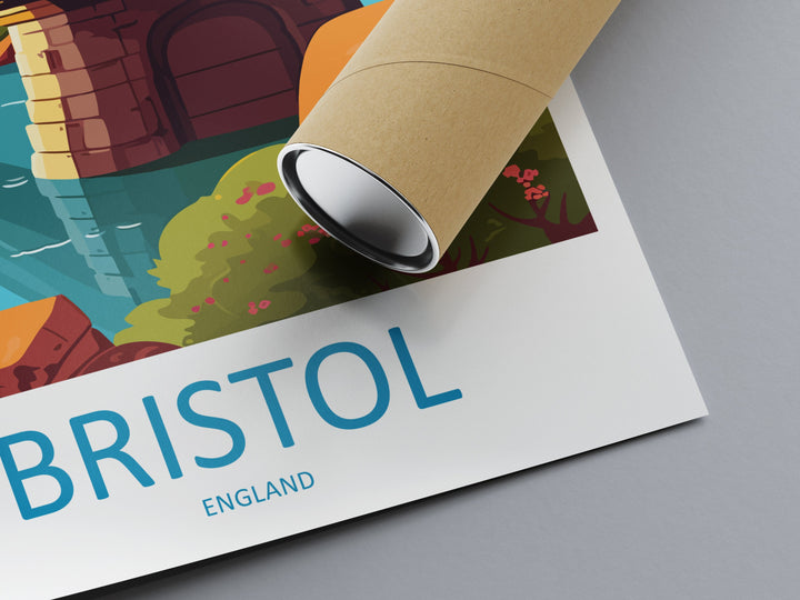 Bristol Travel Print Wall Art Bristol Wall Hanging Home Décor Bristol Gift Art Lovers England Art Lover Gift Bristol Bridge City Art Print