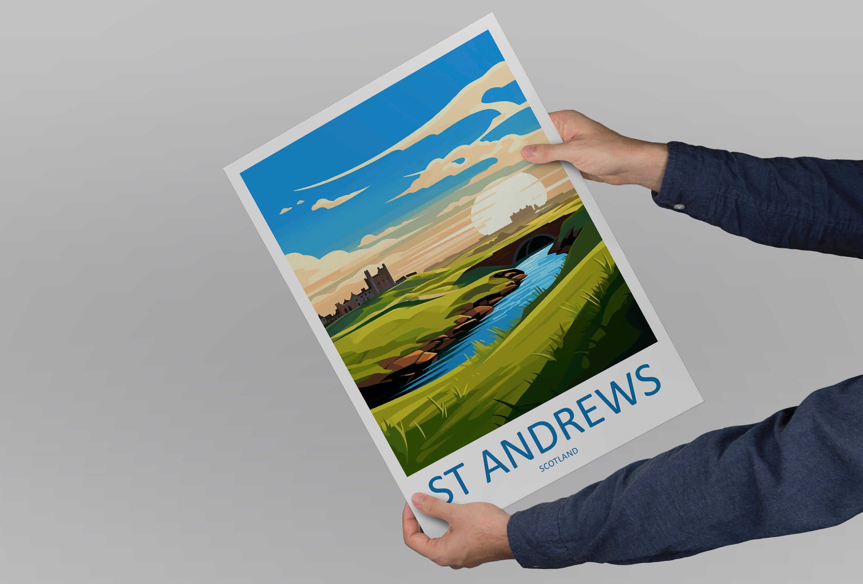 St Andrews Golf Course Travel Print