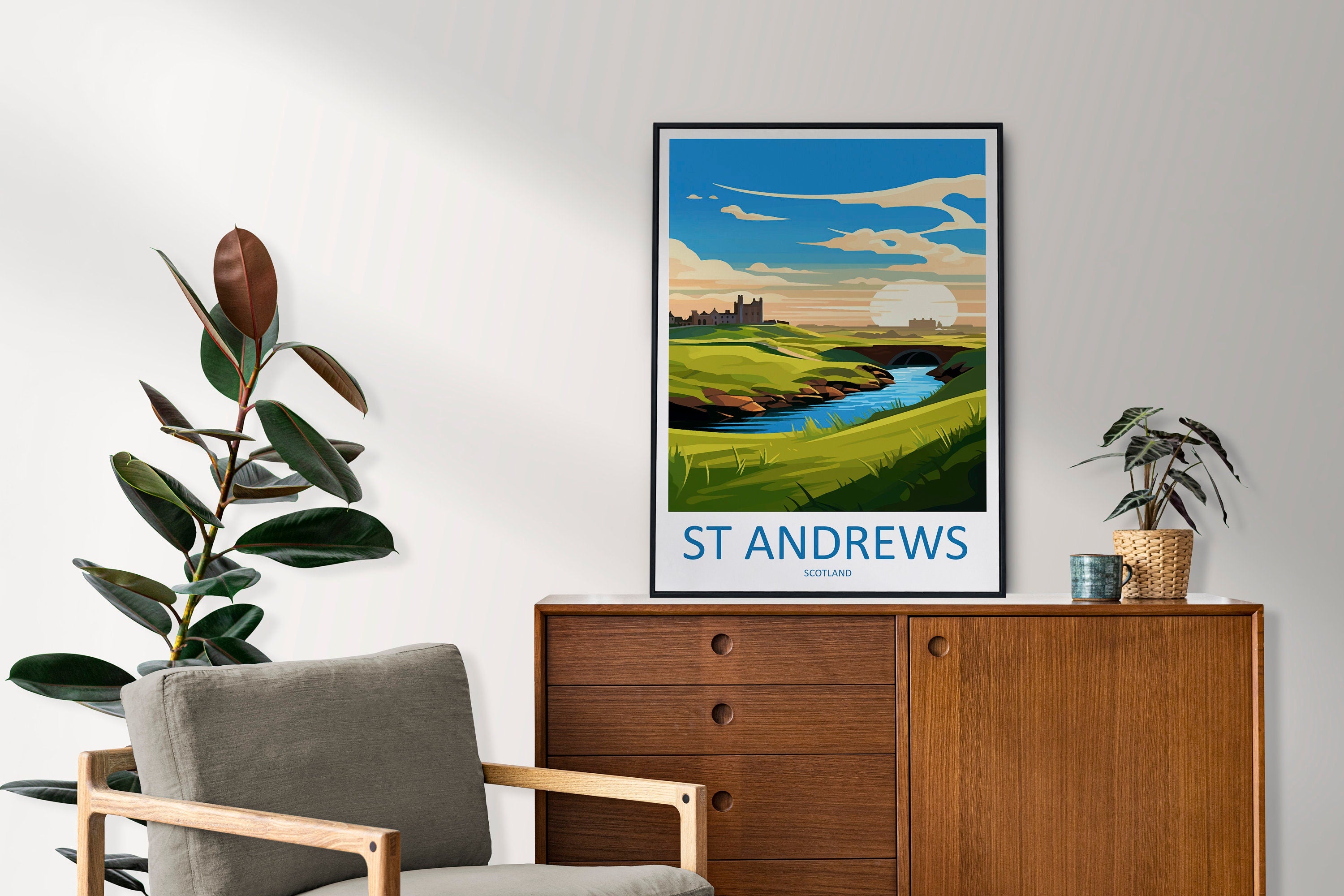 St Andrews Golf Course Travel Print