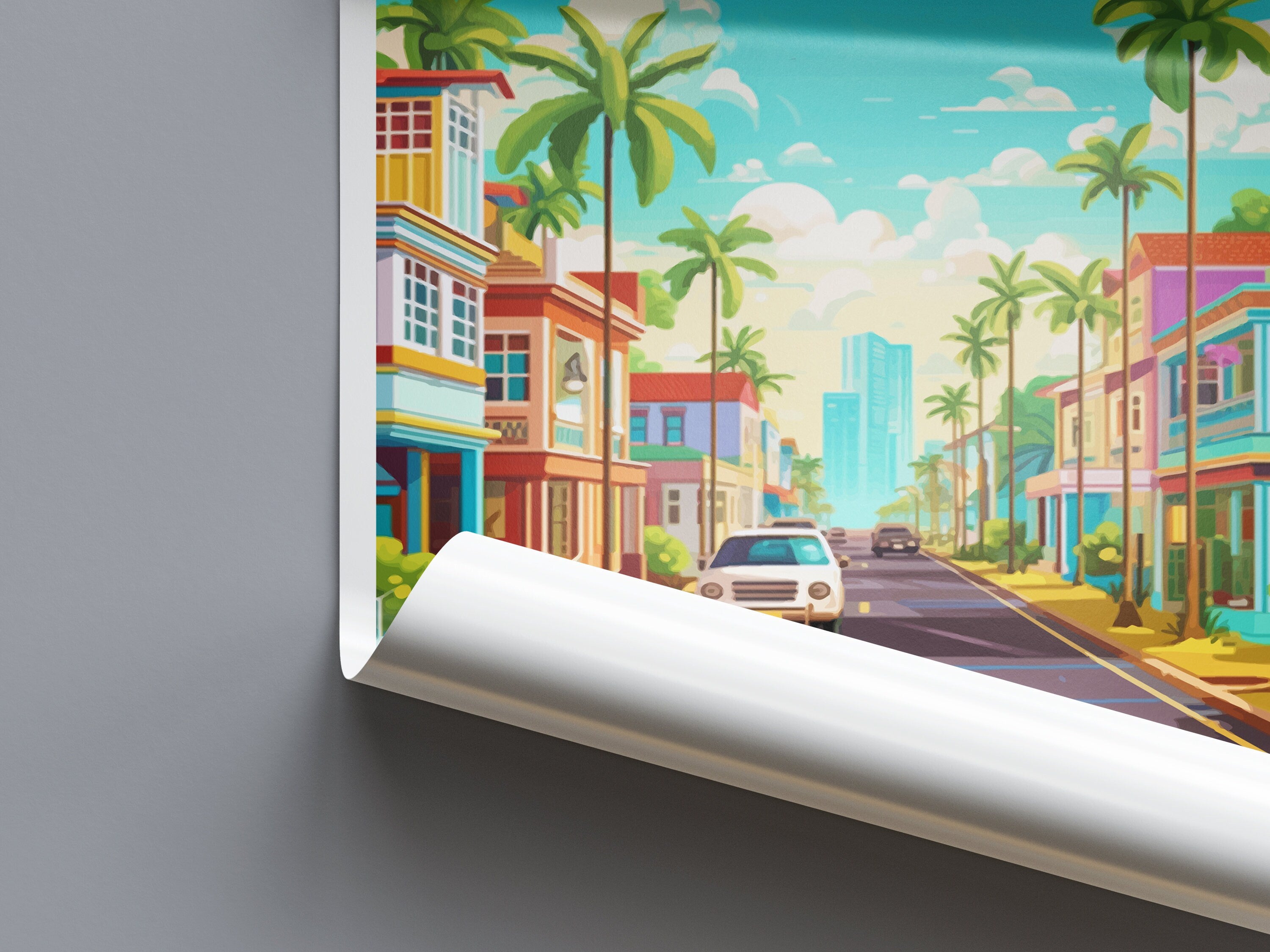 Lanai City Travel Print