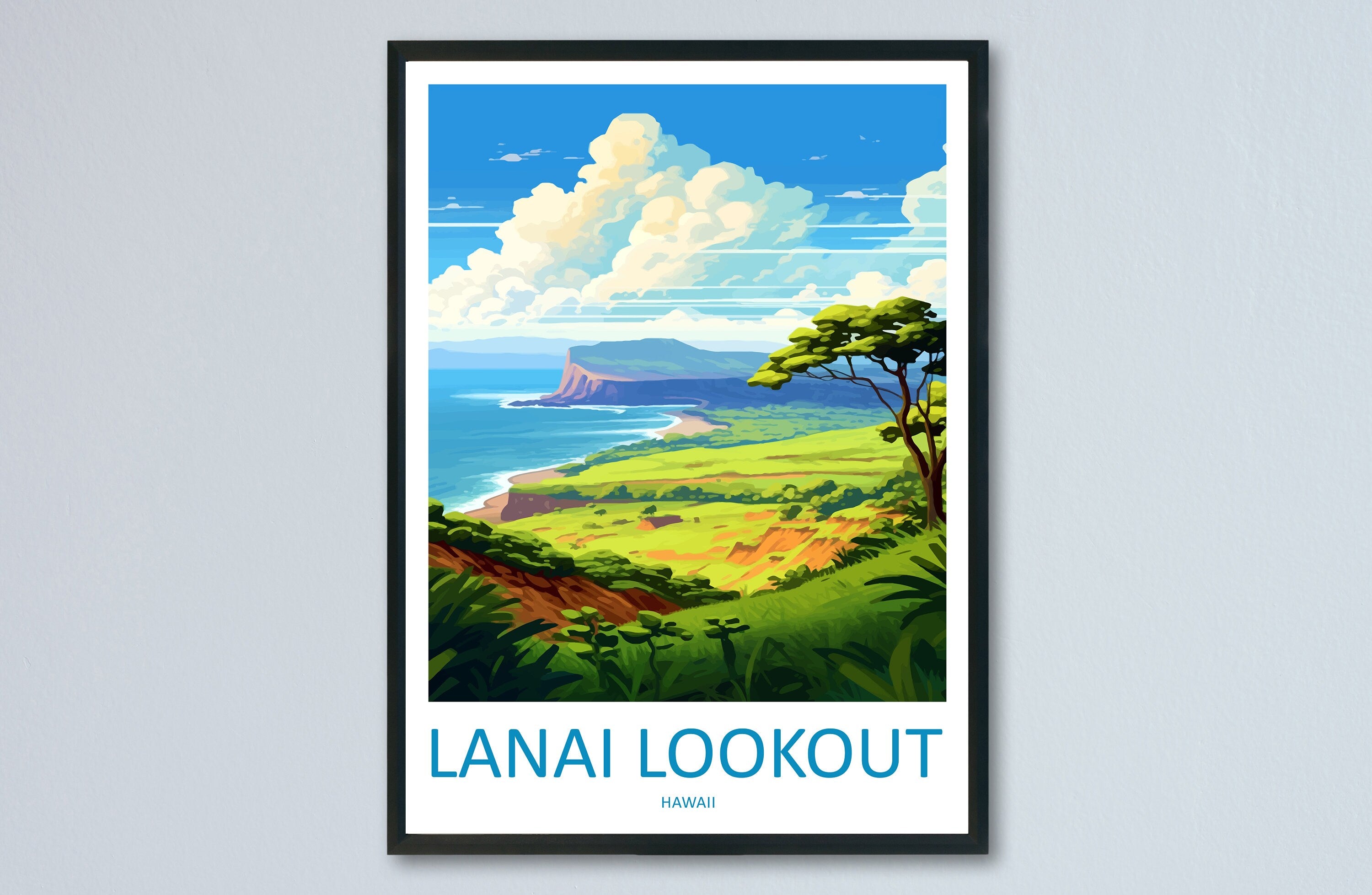 Lanai Lookout Travel Print