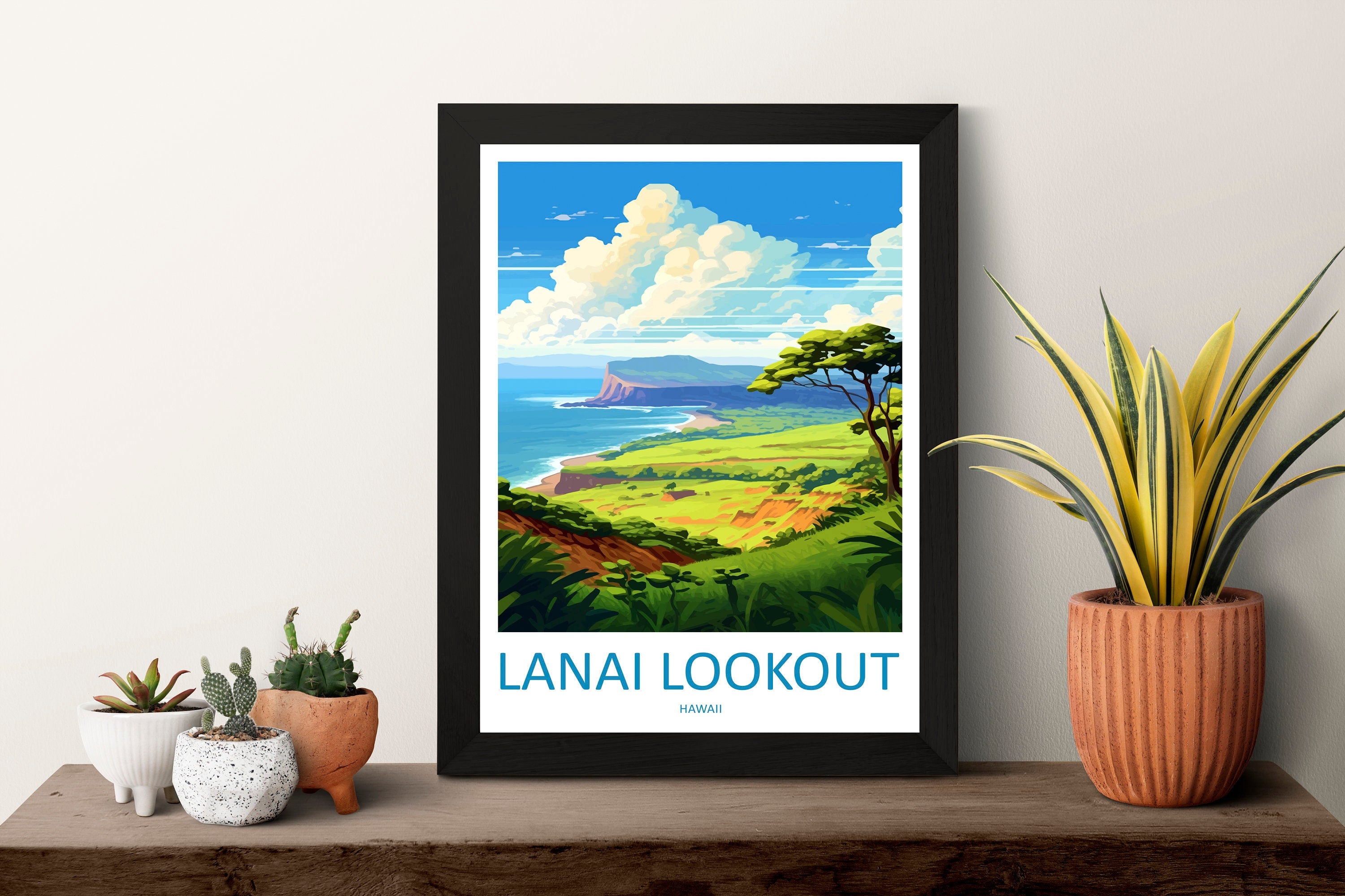 Lanai Lookout Travel Print