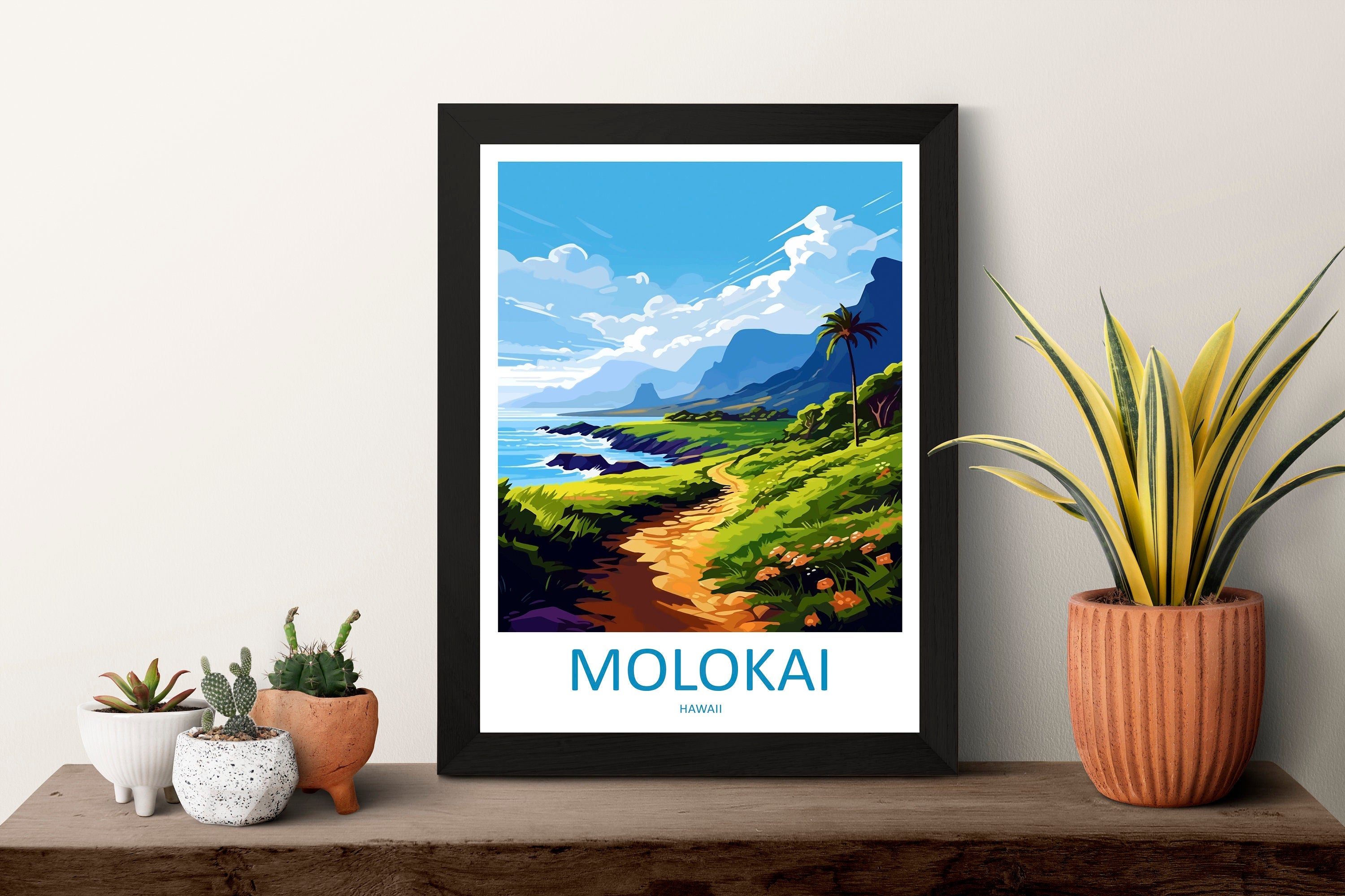 Molokai Travel Print