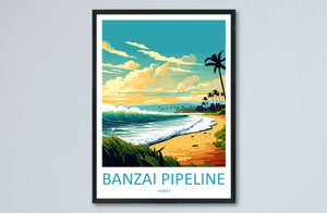 Banzai Pipeline Travel Print