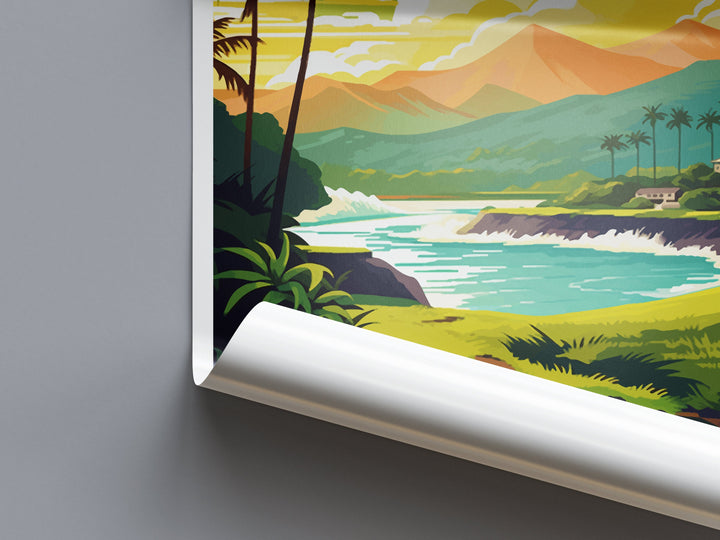 Kailua-Kona Travel Print Wall Art Kailua-Kona Wall Hanging Home Décor Kailua-Kona Gift Art Lovers Hawaii Art Lover Gift Print Artwork