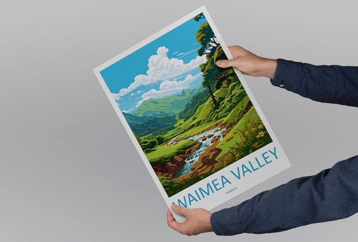 Waimea Valley Travel Print Wall Art Waimea Valley Wall Hanging Home Décor Waimea Valley Gift Art Lovers Hawaii Art Lover Gift Print Artwork
