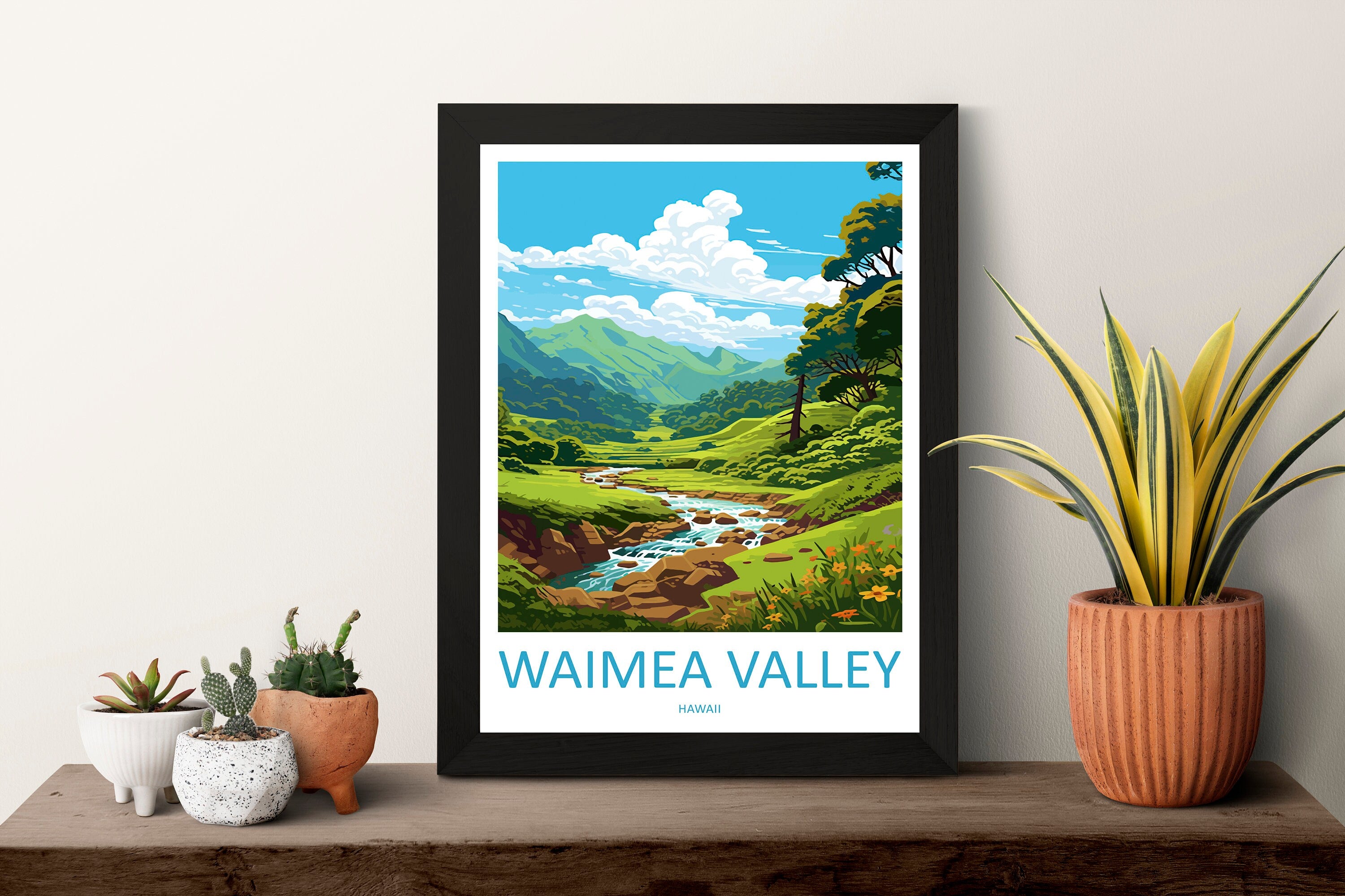 Waimea Valley Travel Print