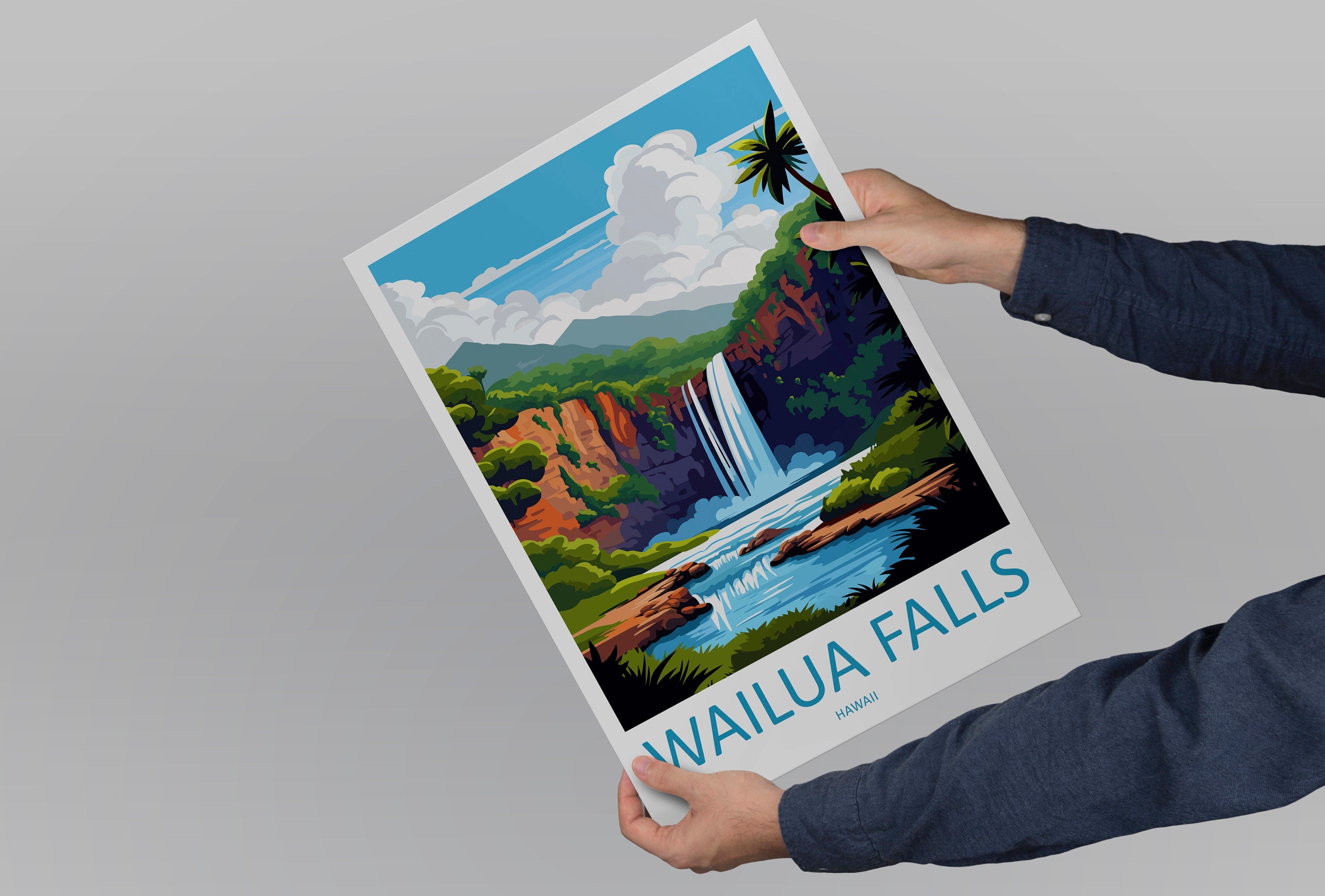 Wailua Falls Travel Print