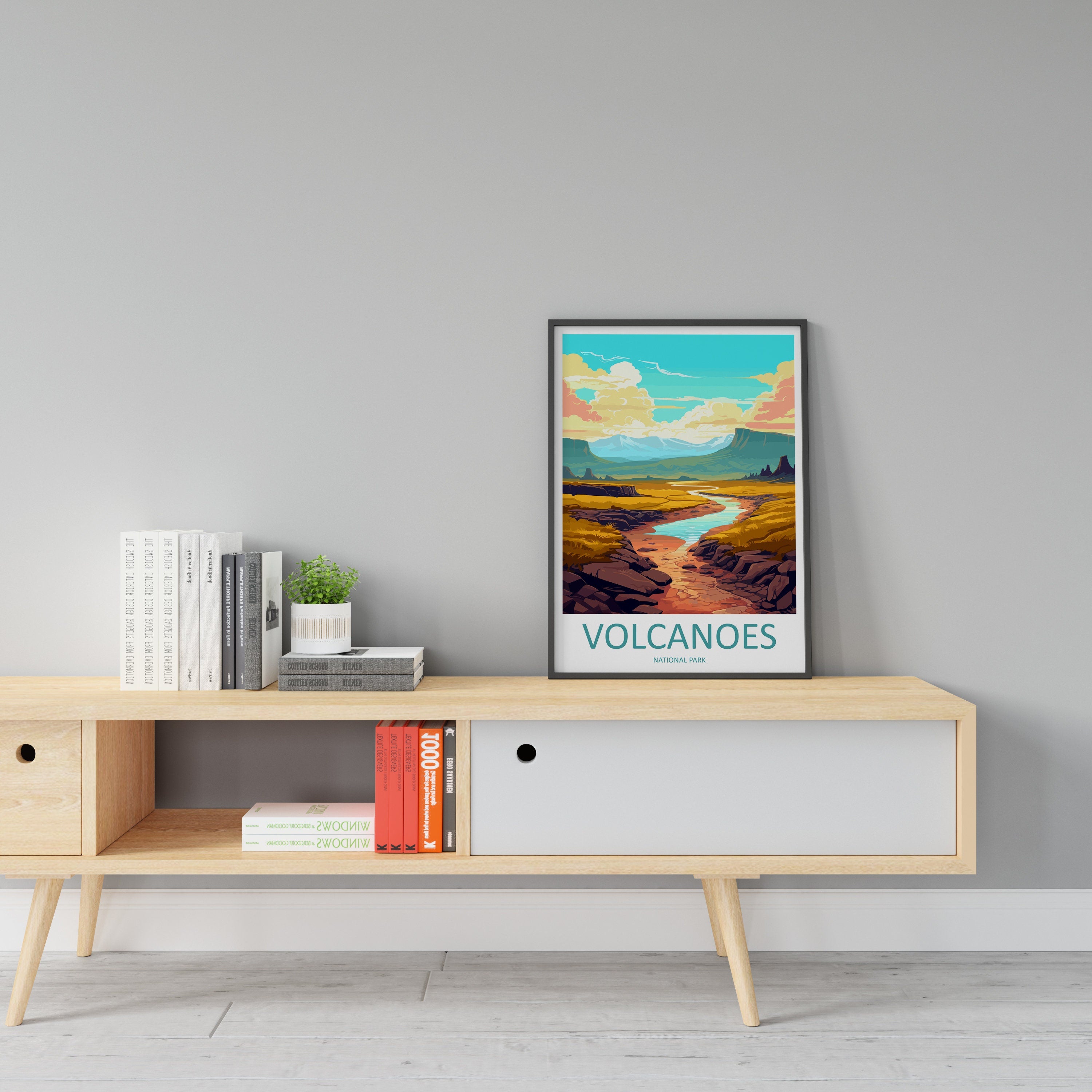 Volcanoes National Park Travel Print