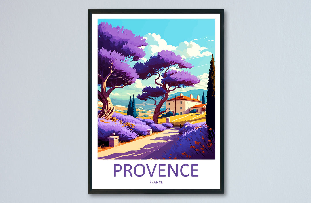 Provence Travel Print Wall Art Provence Wall Hanging Home Décor Provence Gift Art Lovers France Art Lover Gift Provence Art Provence Art