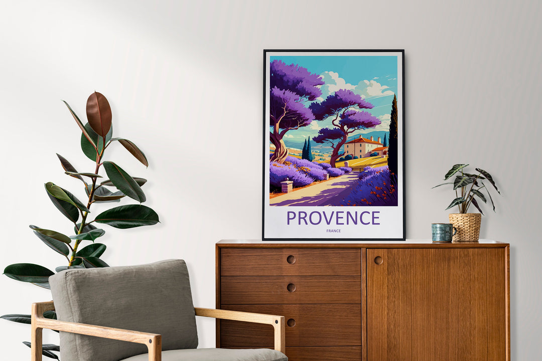 Provence Travel Print Wall Art Provence Wall Hanging Home Décor Provence Gift Art Lovers France Art Lover Gift Provence Art Provence Art