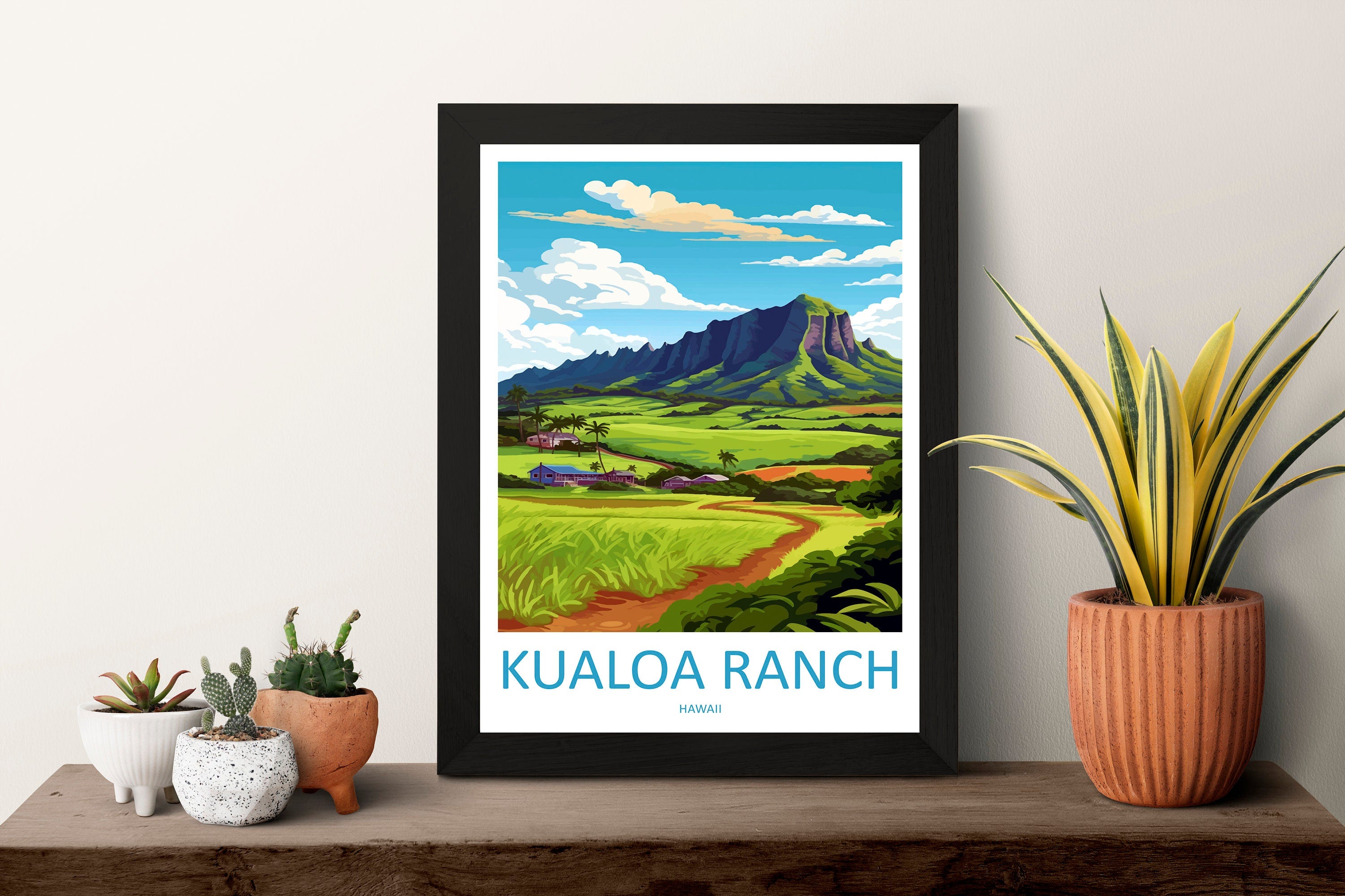 Kualoa Ranch Travel Print