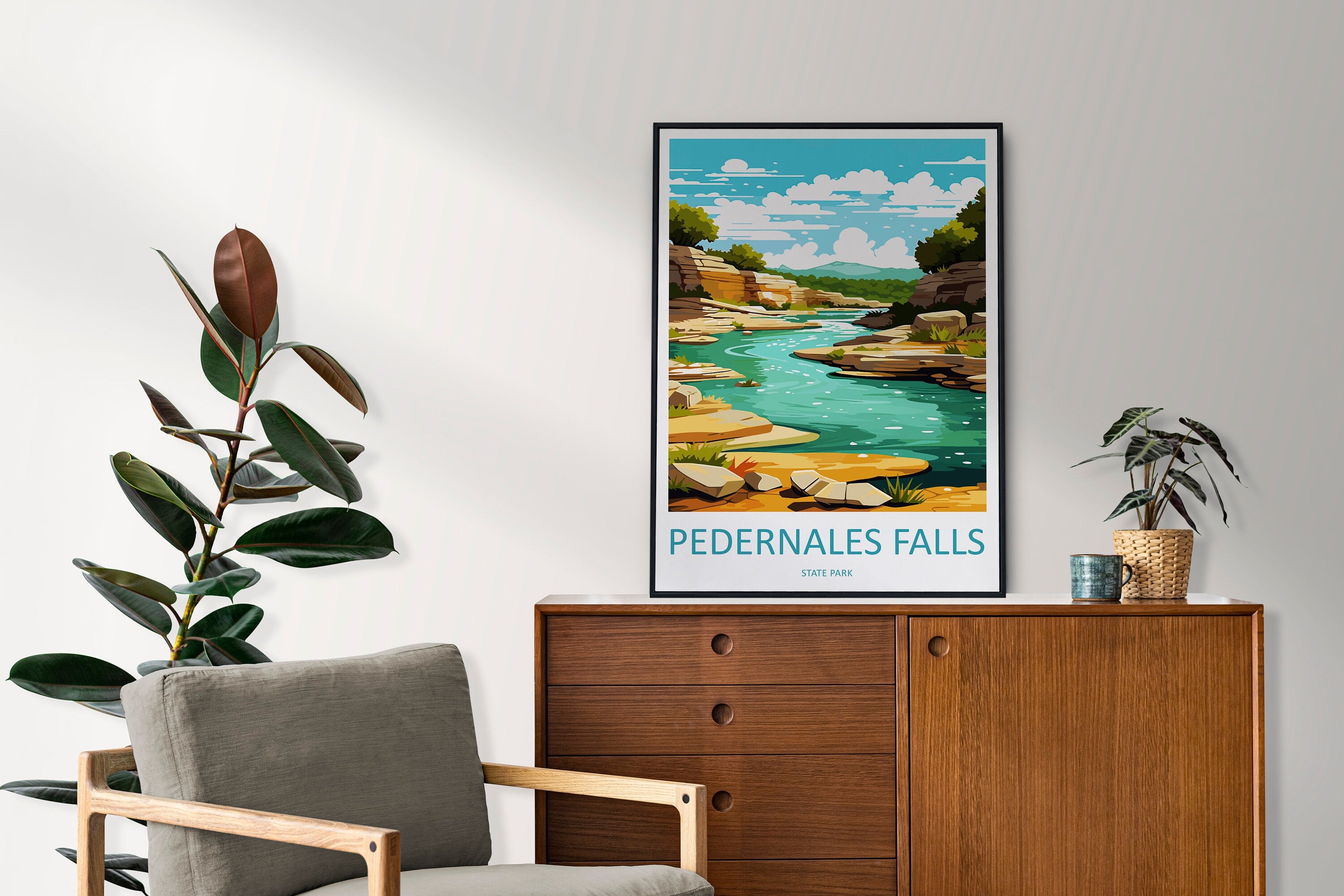 Pedernales Falls Travel Print