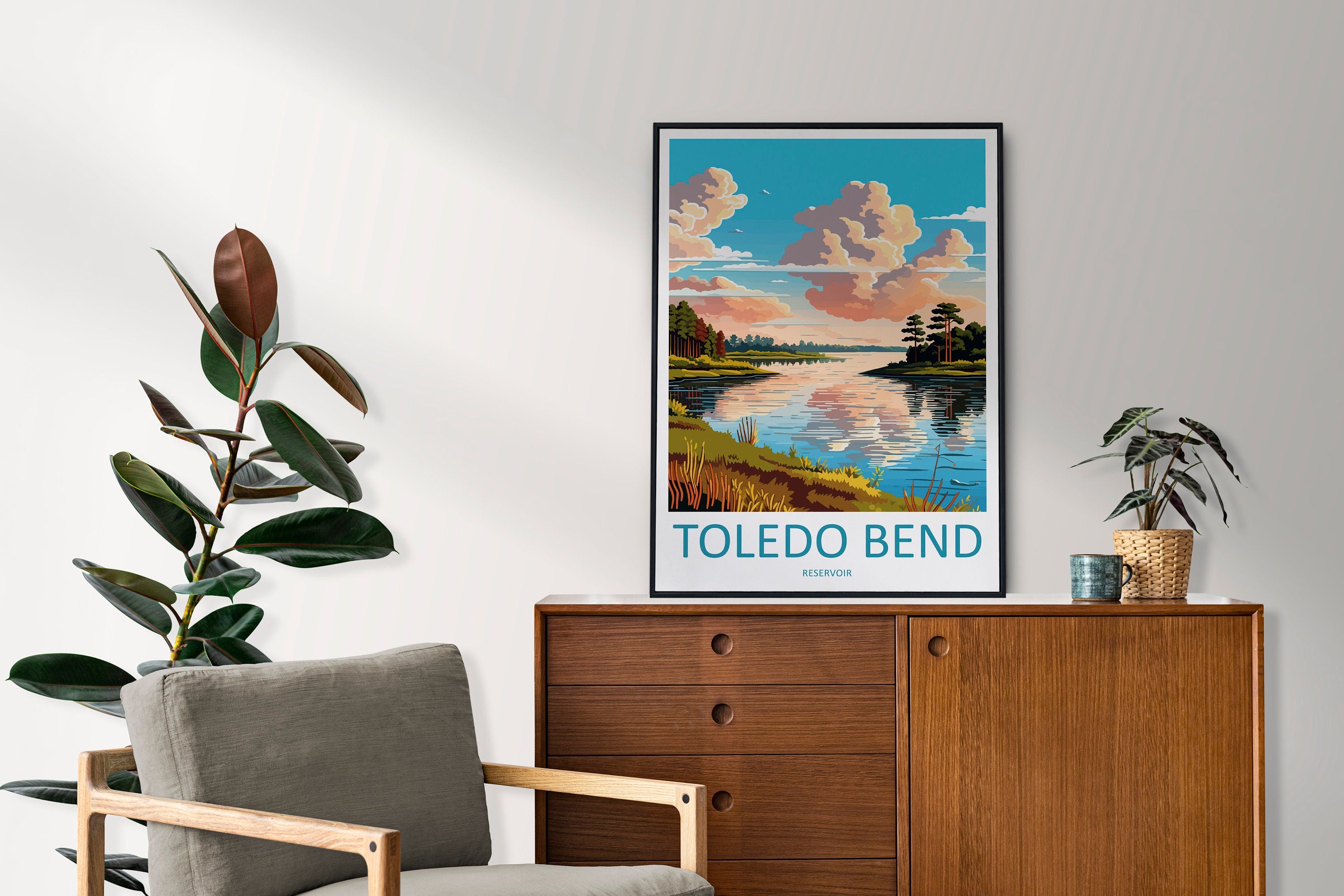 Toledo Bend Reservoir Travel Print