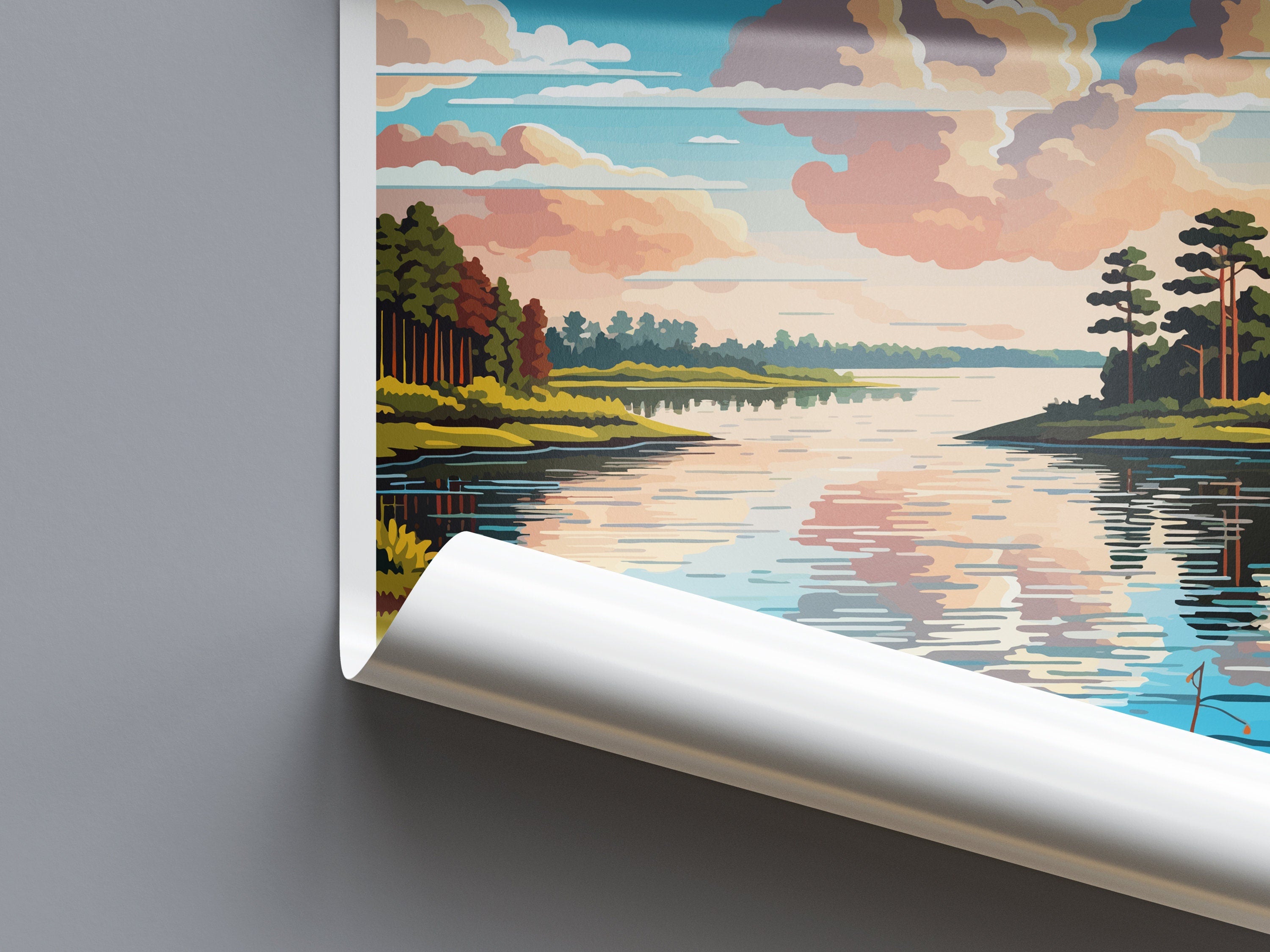 Toledo Bend Reservoir Travel Print