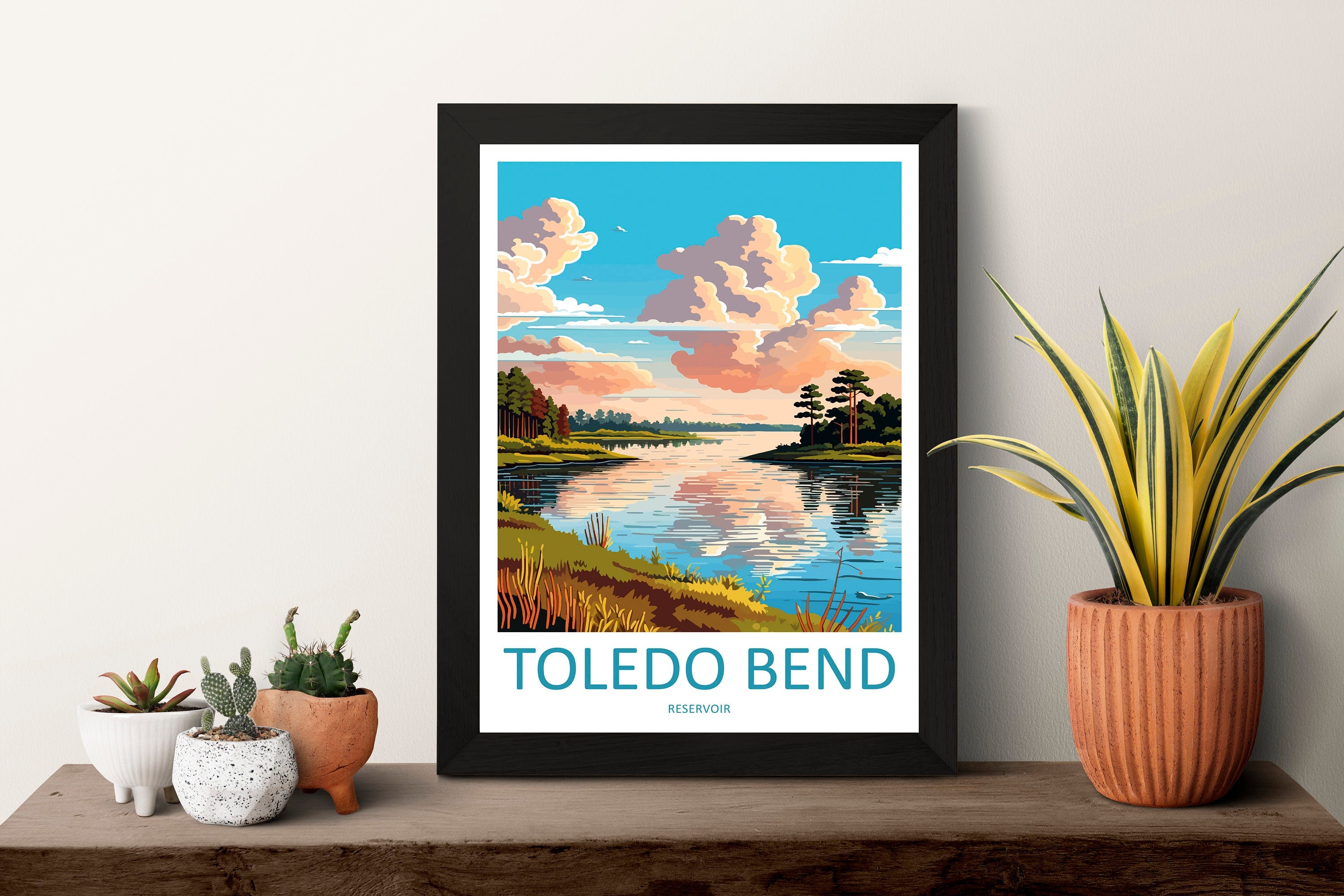 Toledo Bend Reservoir Travel Print