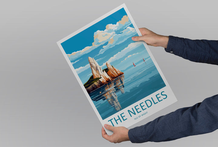The Needles Travel Print Wall Art The Needles Wall Hanging Home Décor The Needles Gift Art Lovers England Art Lover Gift Print Artwork