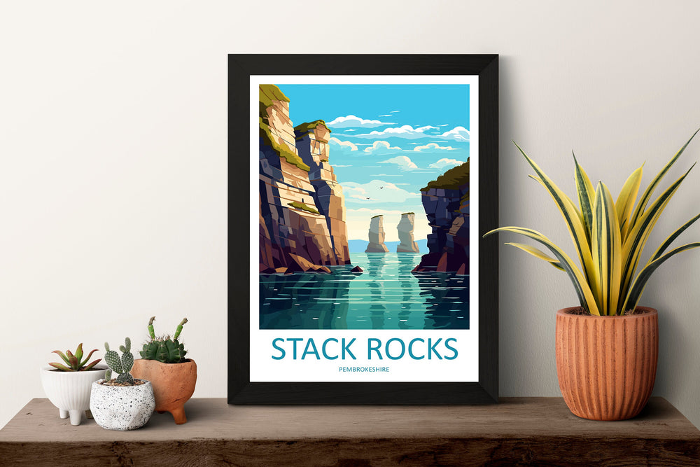 Stack Rocks Print Stack Rocks Home Decor Landscape Art Print Stack Rocks Wall Art Nature Enthusiast Gift Wall Hanging Pembrokeshire