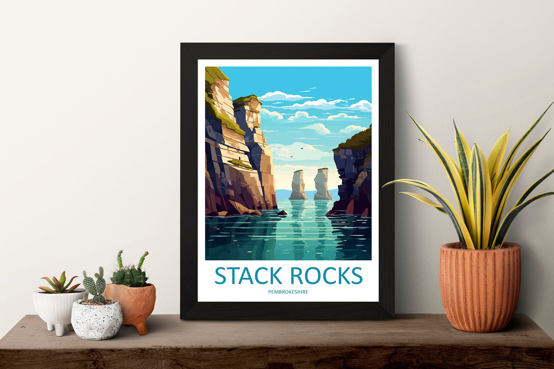 Stack Rocks Print Stack Rocks Home Decor Landscape Art Print Stack Rocks Wall Art Nature Enthusiast Gift Wall Hanging Pembrokeshire