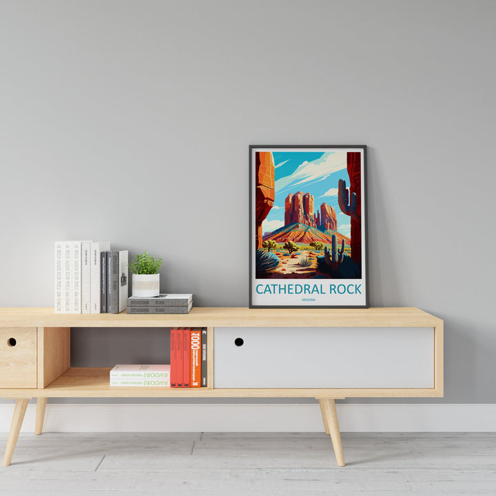 Cathedral Rock Travel Print Wall Art Cathedral Rock Wall Hanging Home Décor Cathedral Rock Gift Art Lovers Arizona Art Lover Gift Arizona