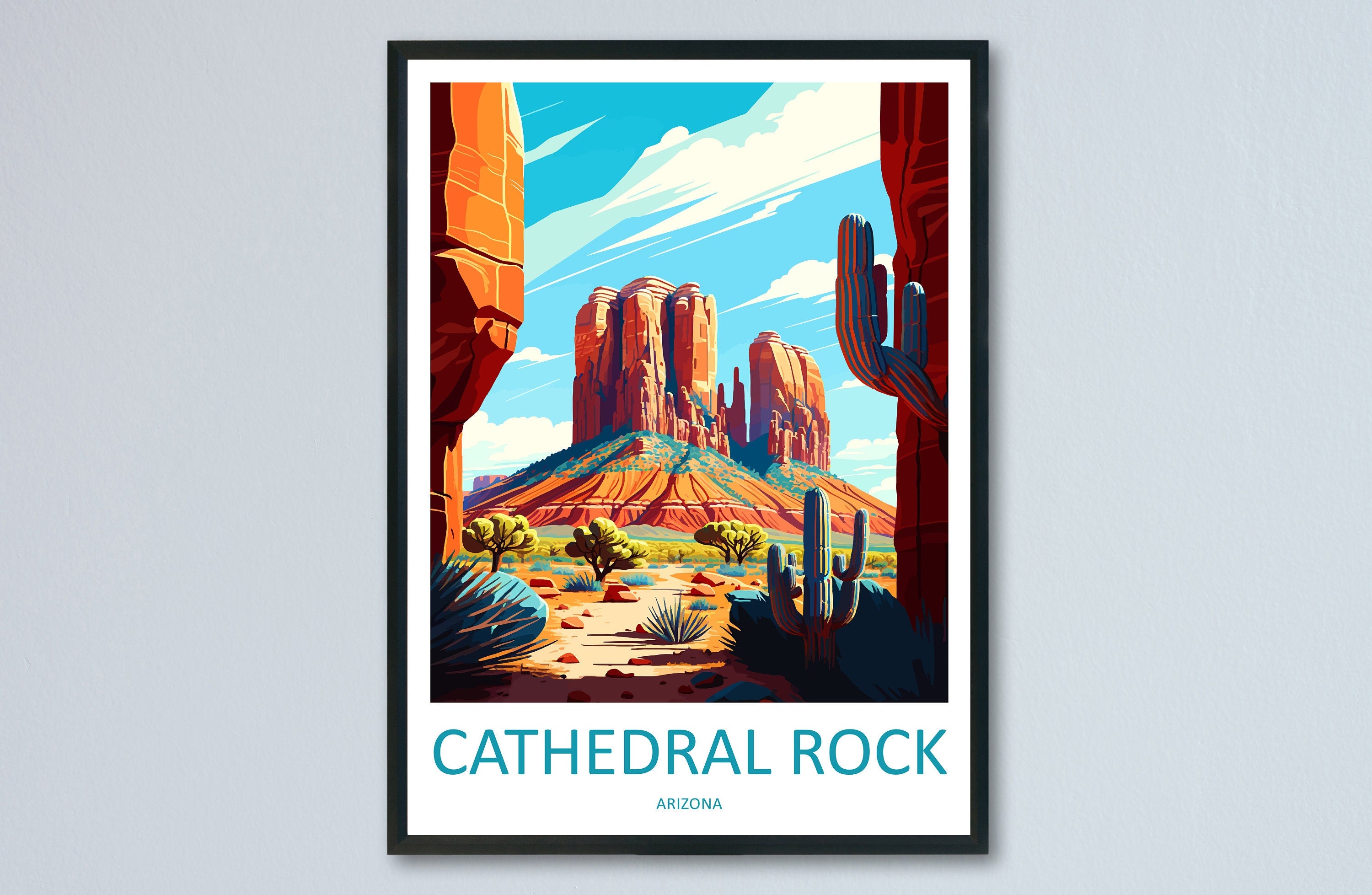 Cathedral Rock Travel Print