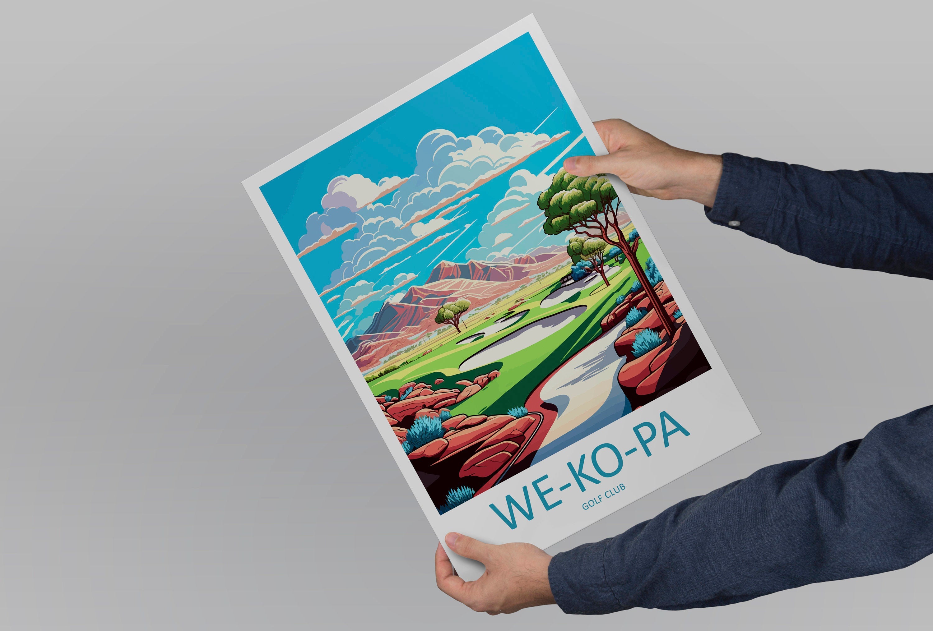 We Ko Pa Golf Club Travel Print