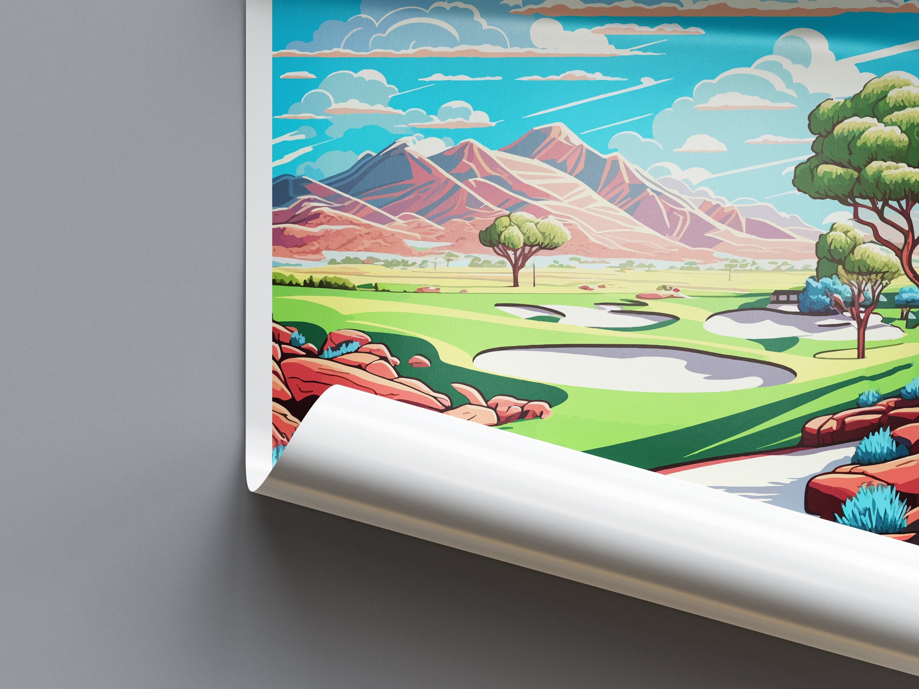 We Ko Pa Golf Club Travel Print