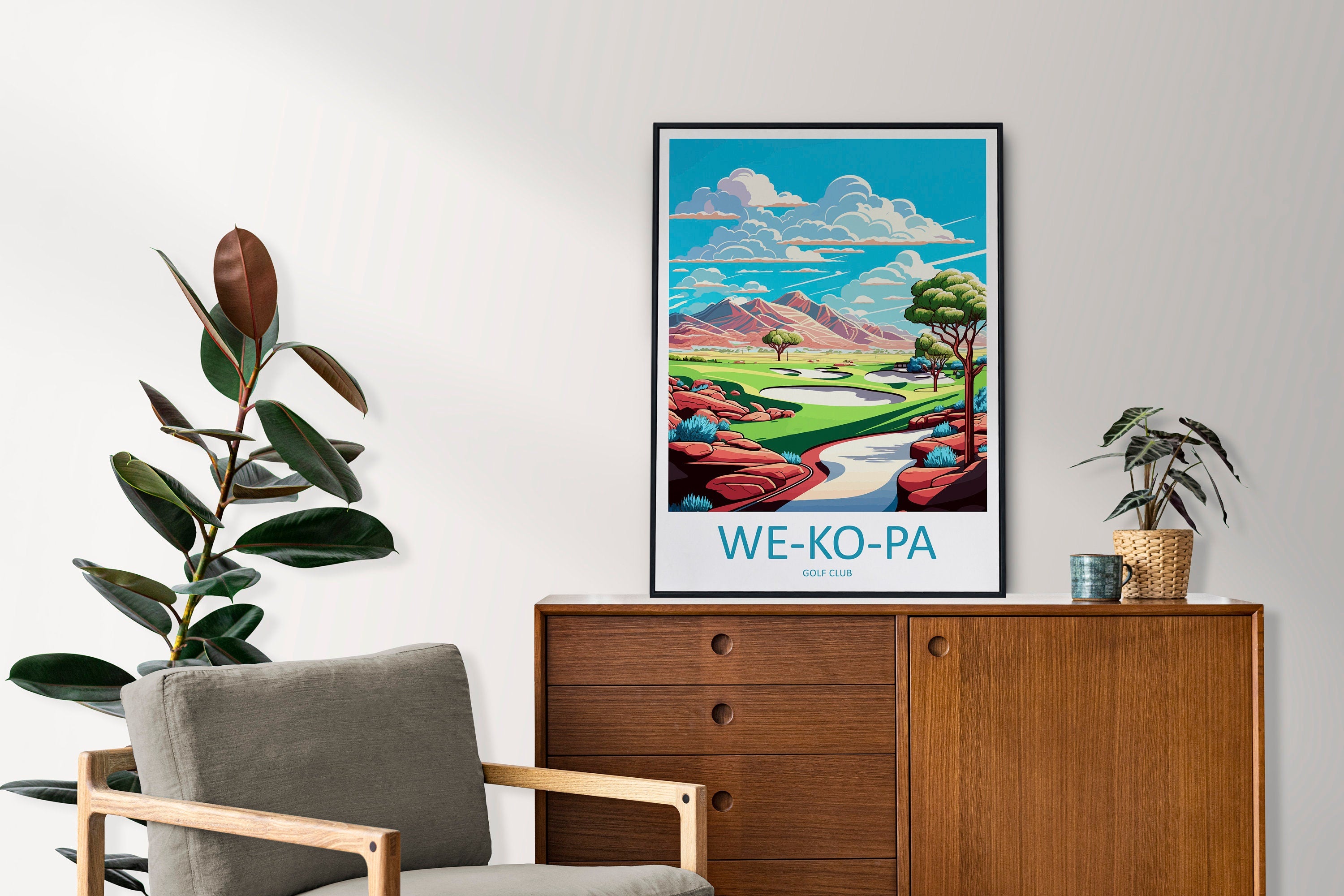 We Ko Pa Golf Club Travel Print