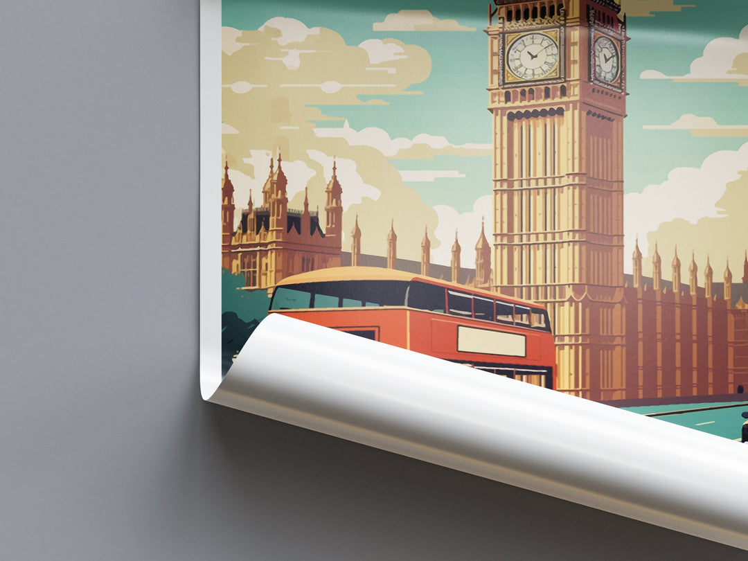 Big Ben Travel Print Wall Art Big Ben Wall Hanging Home Décor London Gift Art Lovers Big Ben Art Lover Gift Big Ben Travel Gift
