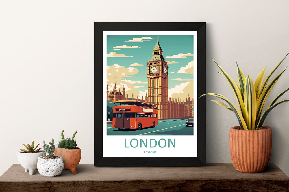 Big Ben Travel Print Wall Art Big Ben Wall Hanging Home Décor London Gift Art Lovers Big Ben Art Lover Gift Big Ben Travel Gift