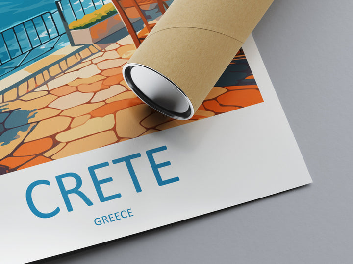 Crete Travel Print Wall Art Crete Greece Wall Hanging Home Decoration Crete Gift Art Lovers Wall Art Print Crete Wall Décor Greece Poster