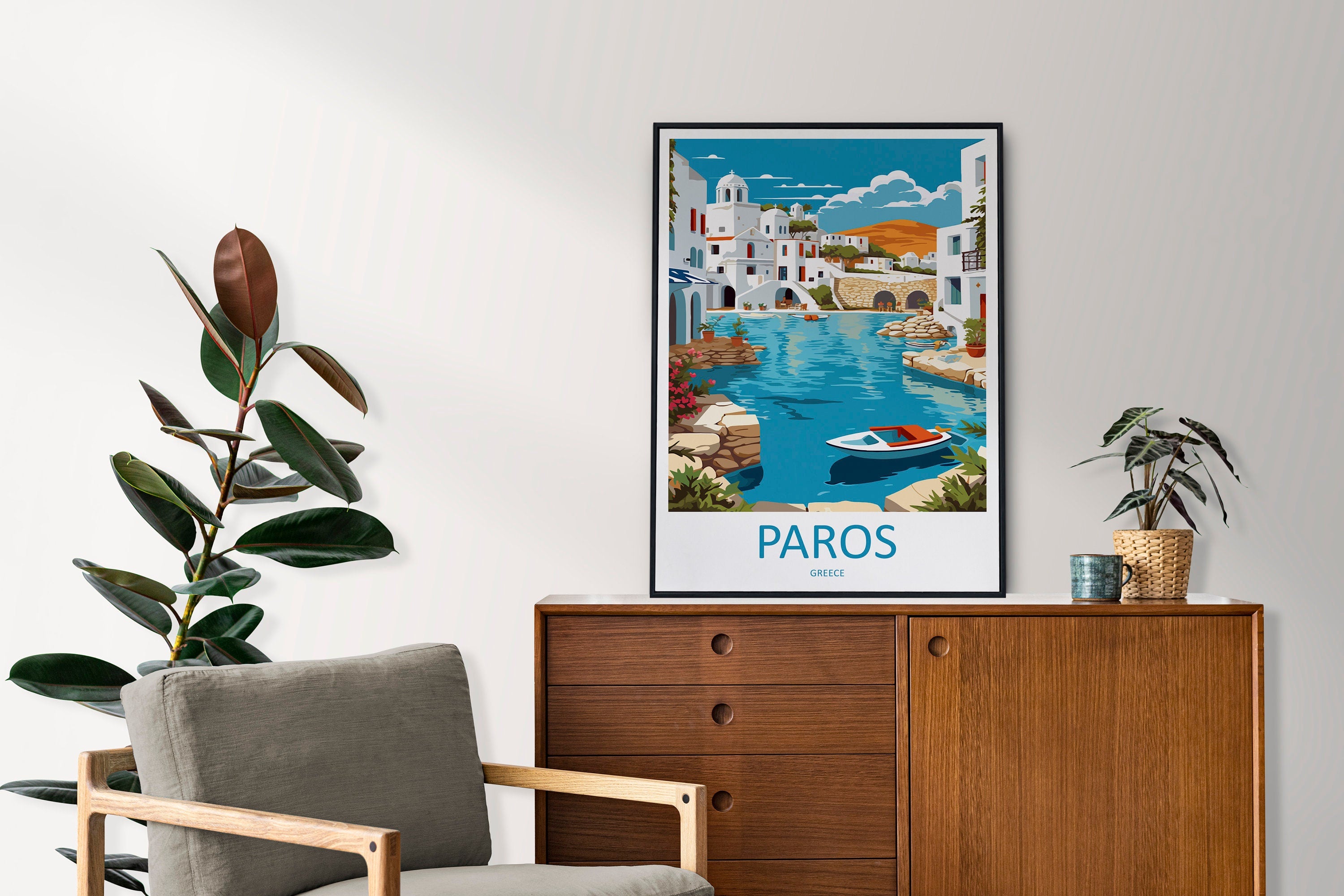 Paros Travel Print