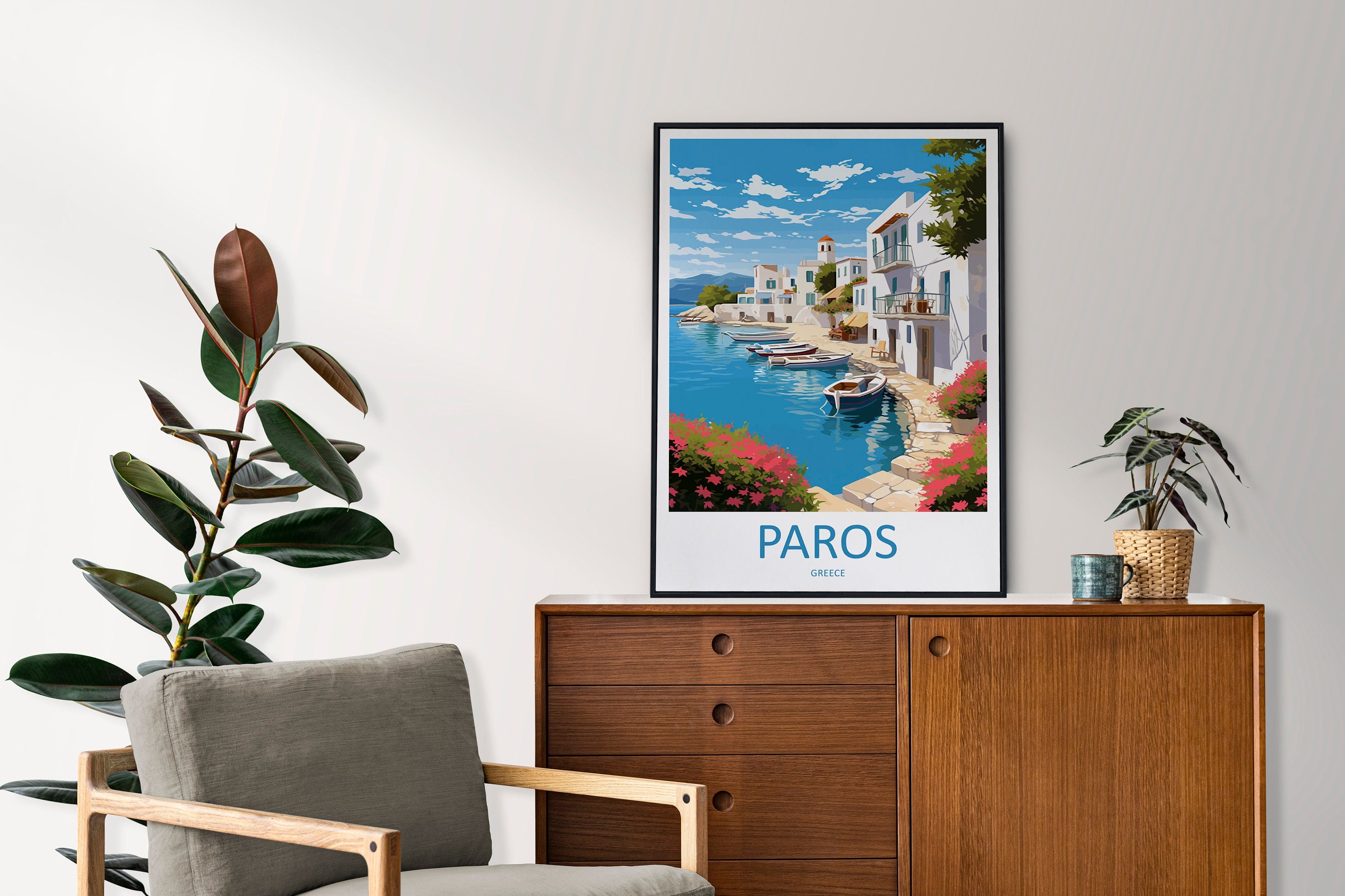 Paros Travel Print