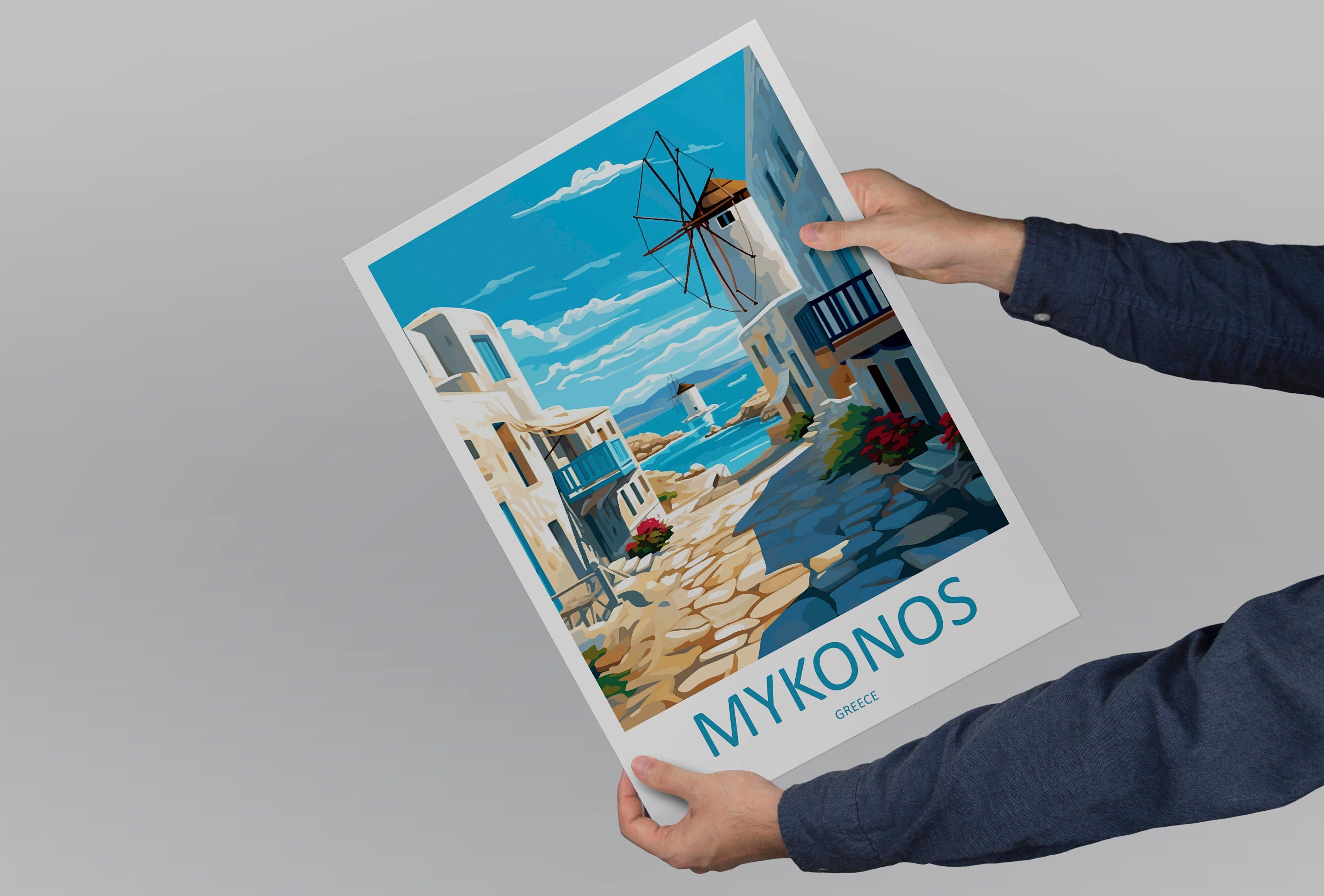 Mykonos Travel Print