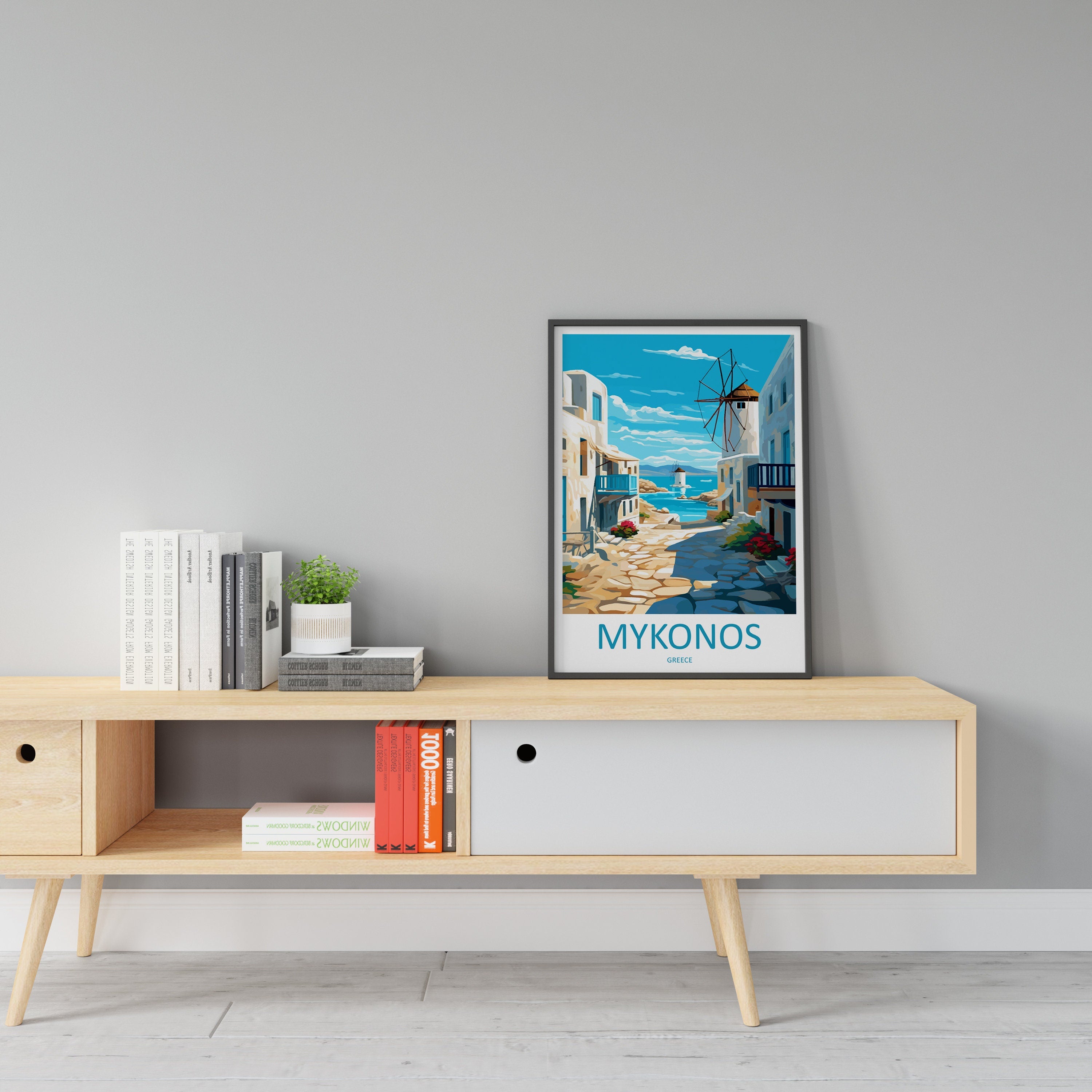 Mykonos Travel Print