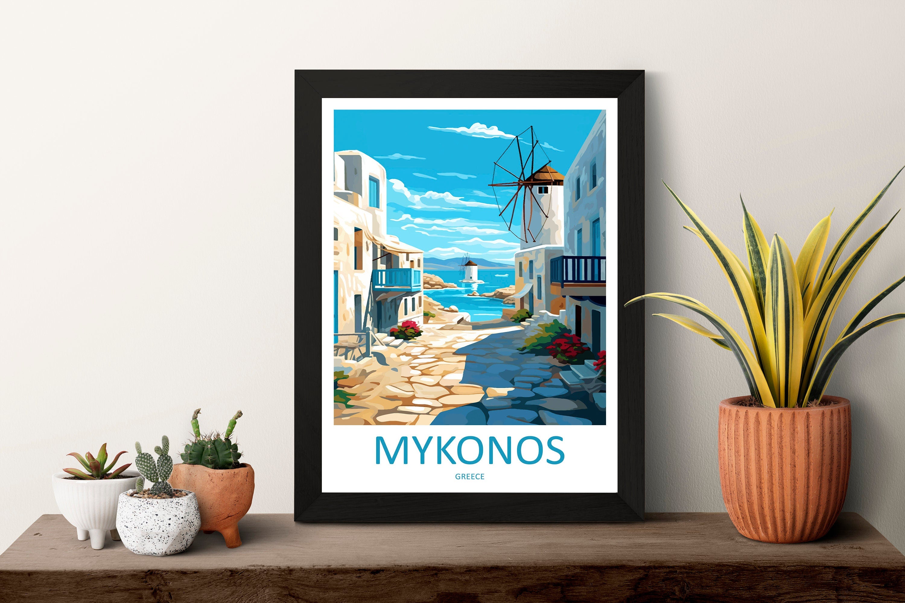 Mykonos Travel Print